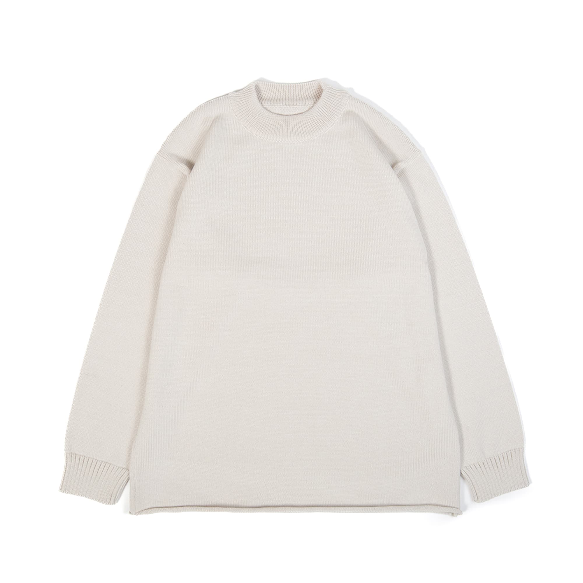 Dyce Sweater Merino Wool Jersey Cream