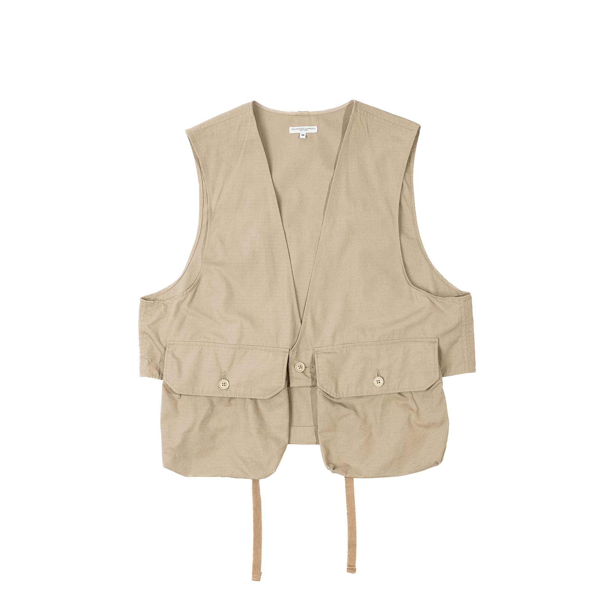 Fowl Vest - Khaki Cotton Ripstop