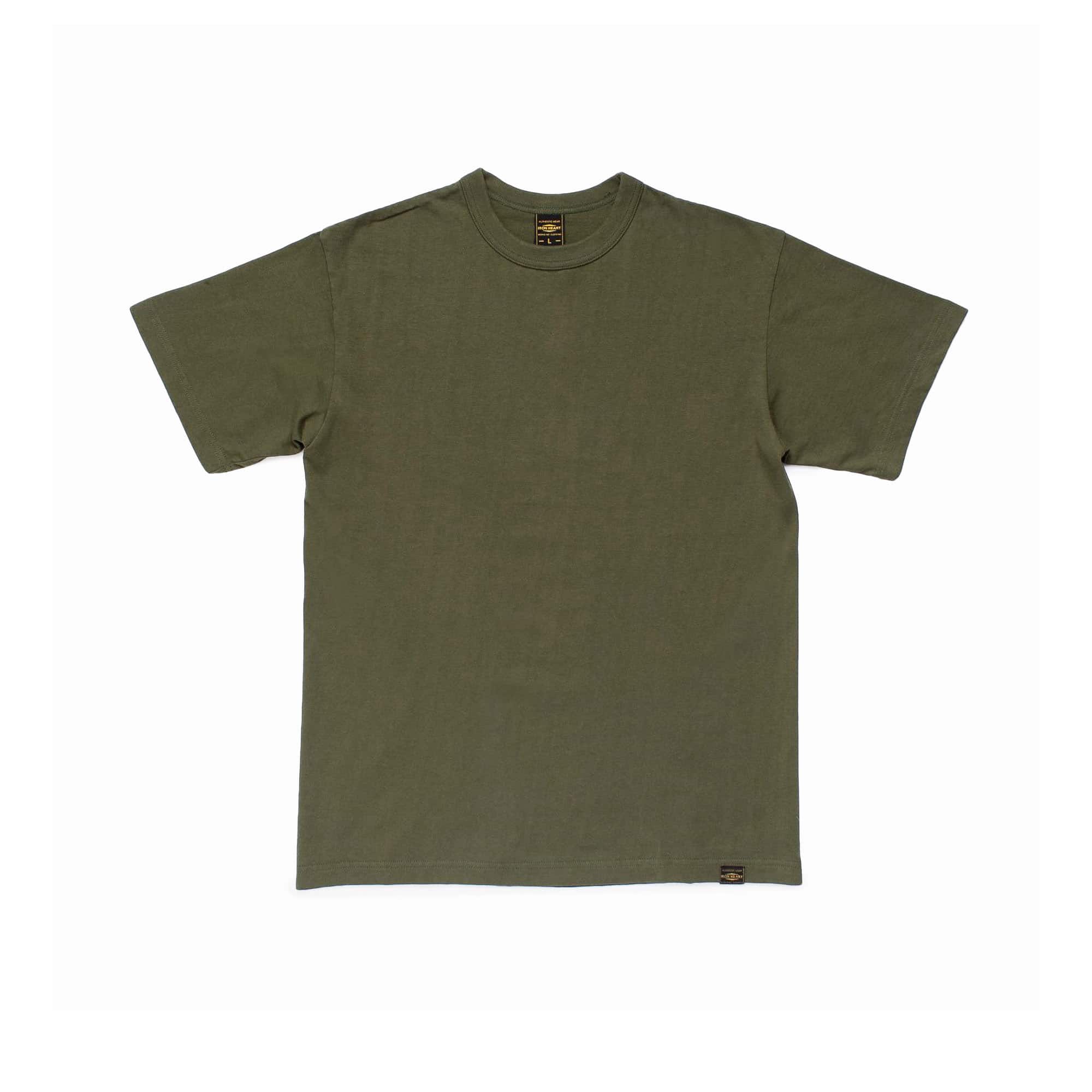 IHT-1610L-OLV - 6.5oz Loopwheel Crew Neck T-Shirt With Longer Body - Olive