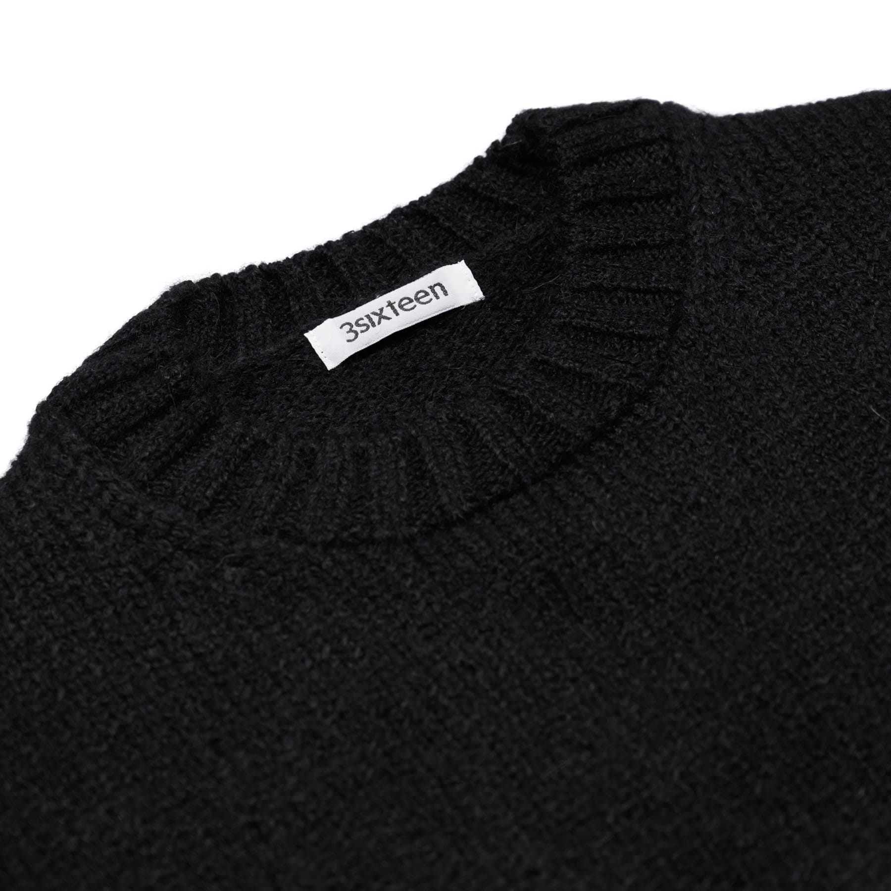 Alpaca Crewneck - Black