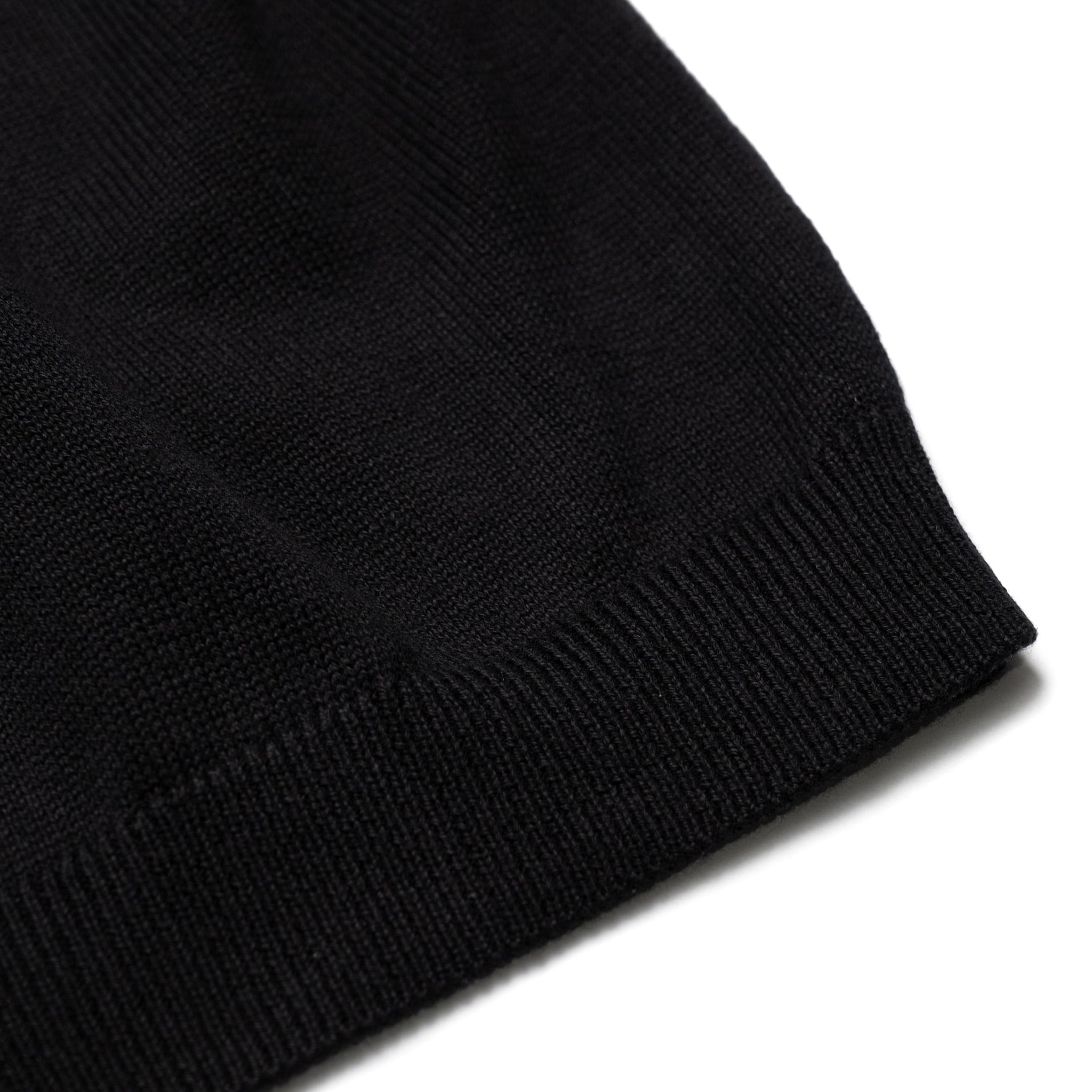 Knit Polo - Black Pima Cotton