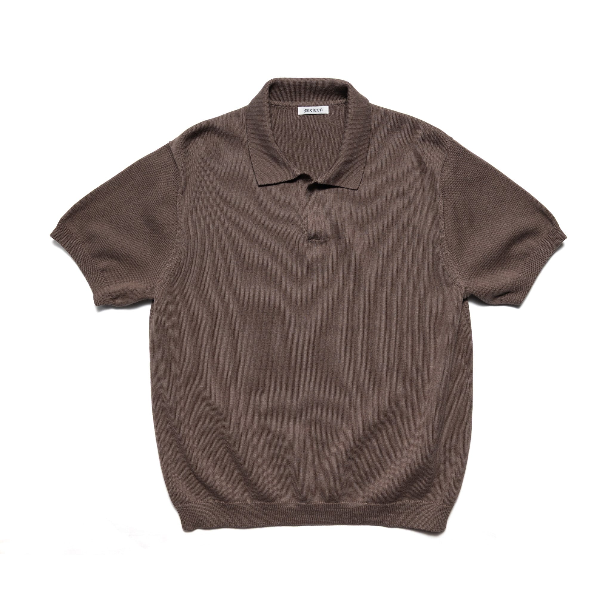 Knit Polo - Earth Pima Cotton