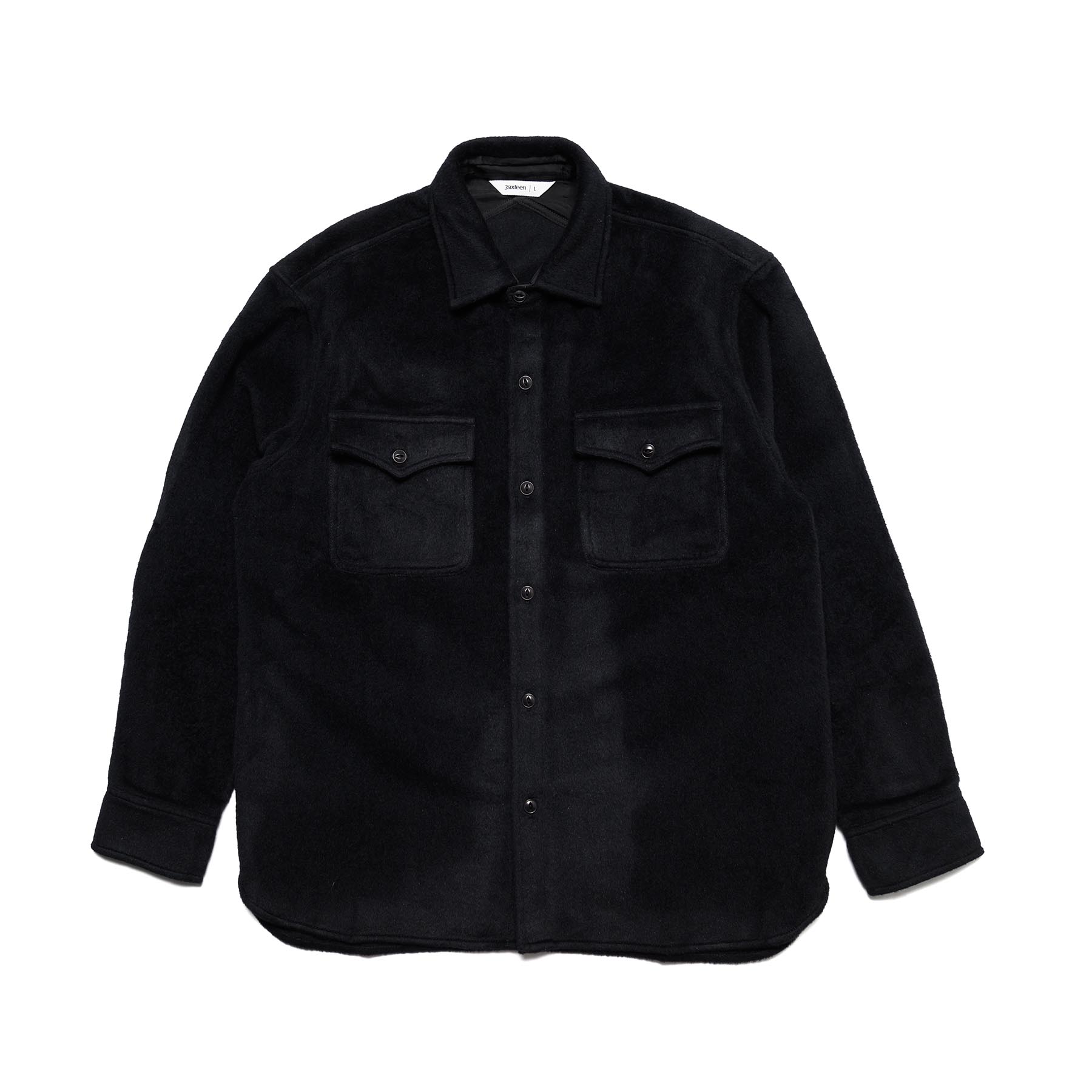 USN Overshirt Black Wool/Angora