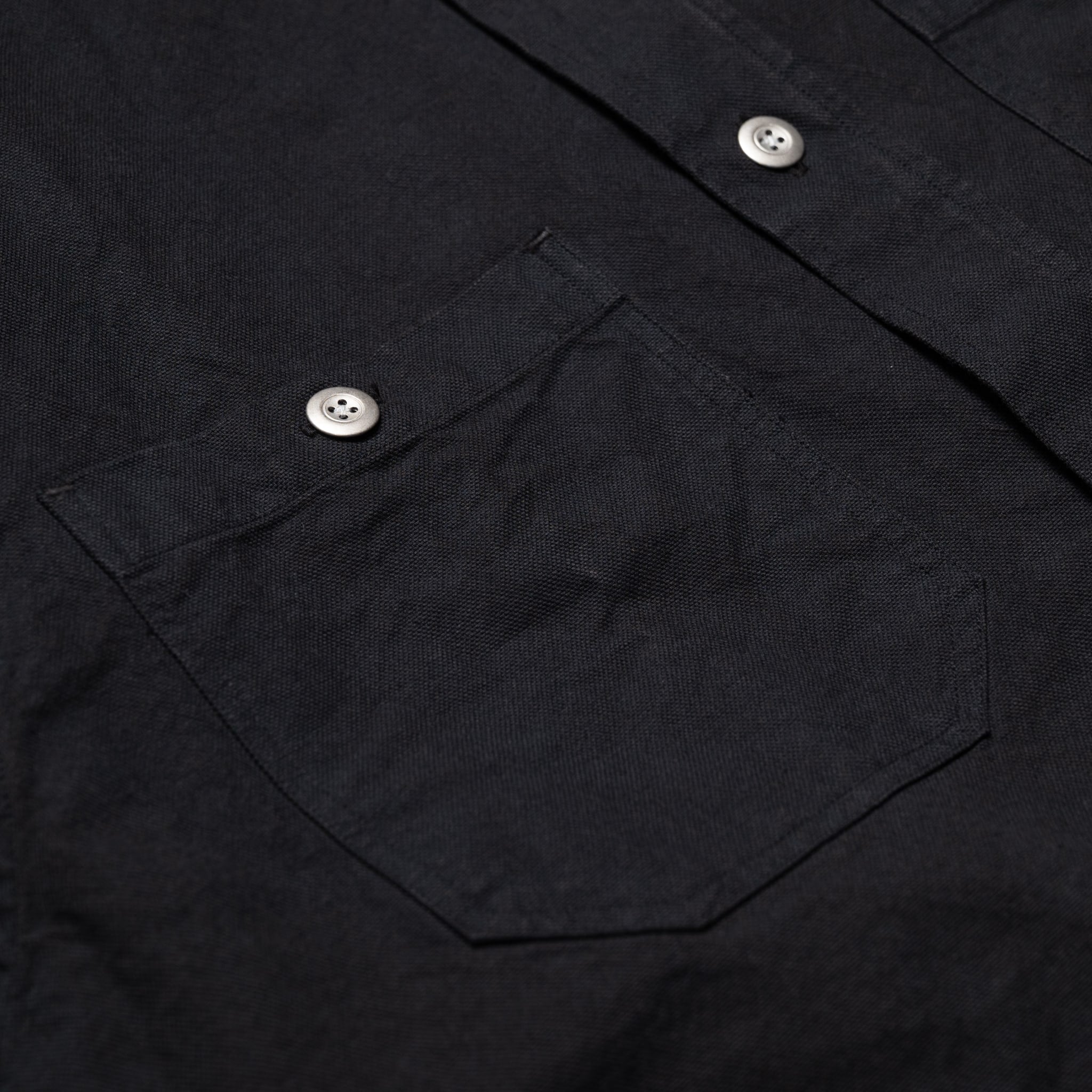 Utility Shirt - Black Canvas Stonewash