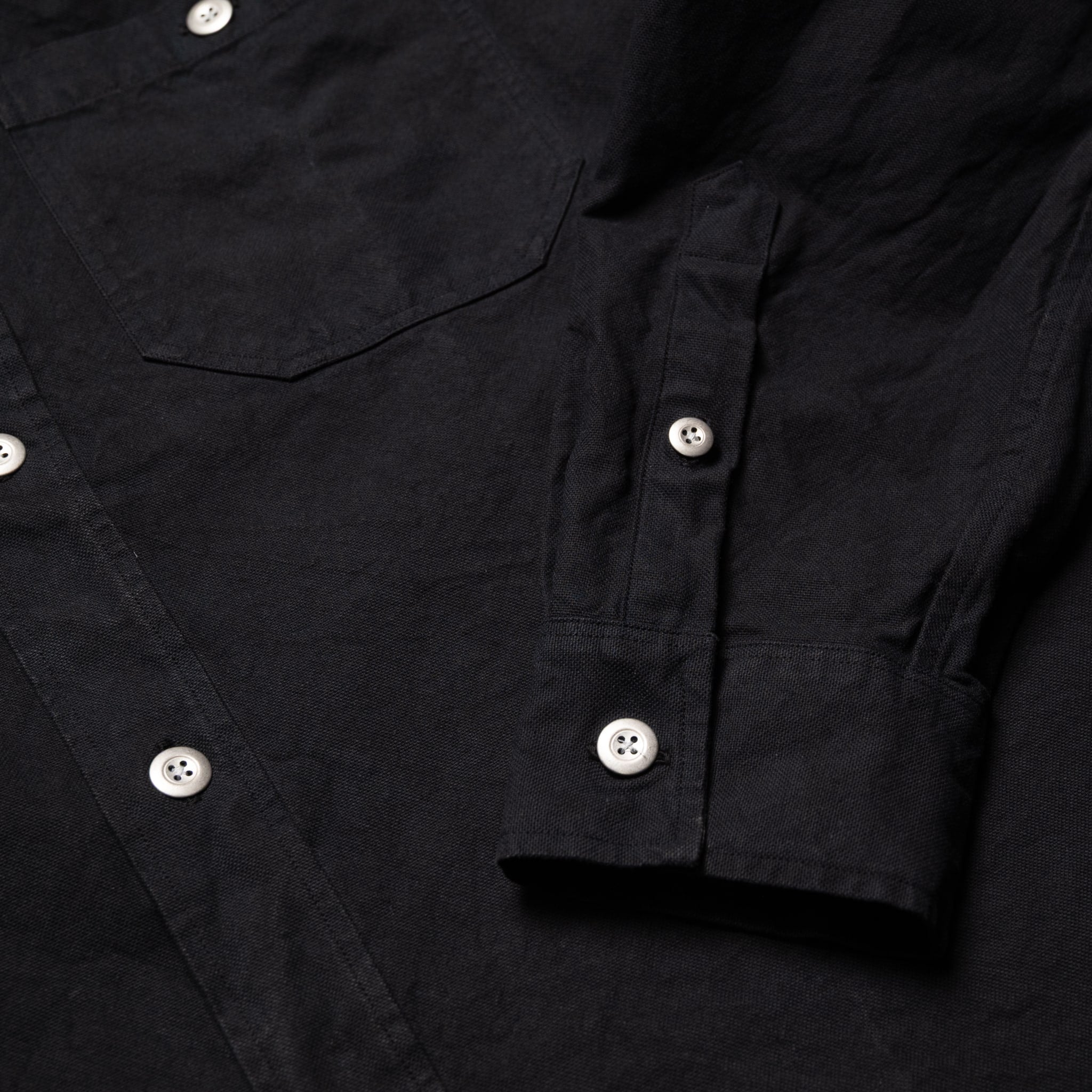 Utility Shirt - Black Canvas Stonewash