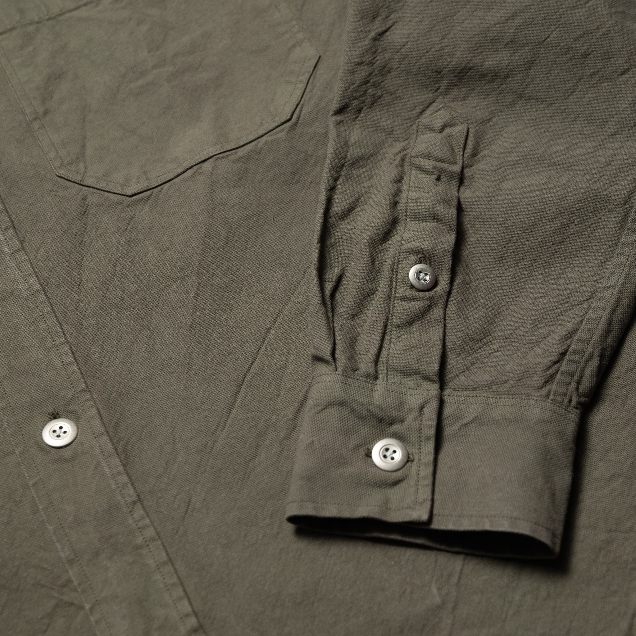 Utility Shirt - Crocodile Canvas Stonewash