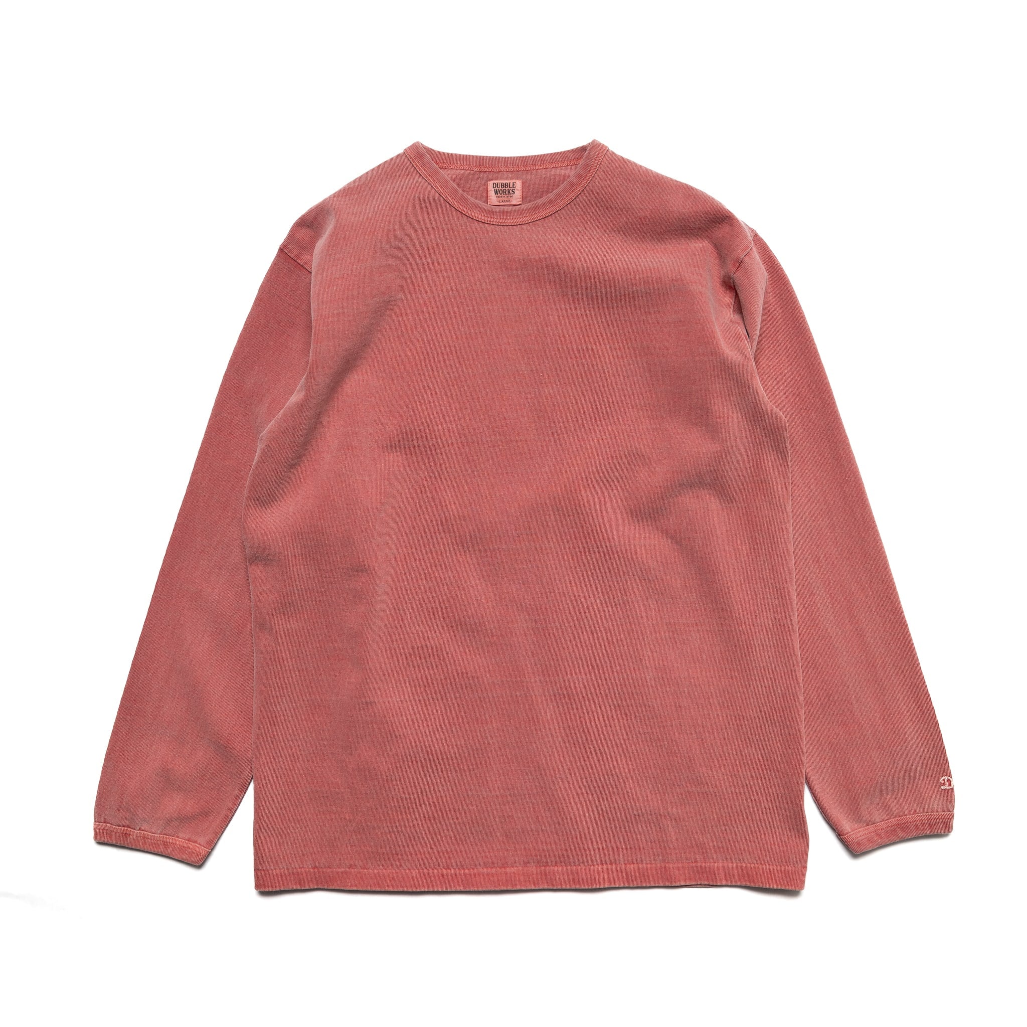 58001PD Heavyweight LS Tee Pigment Dye - Red