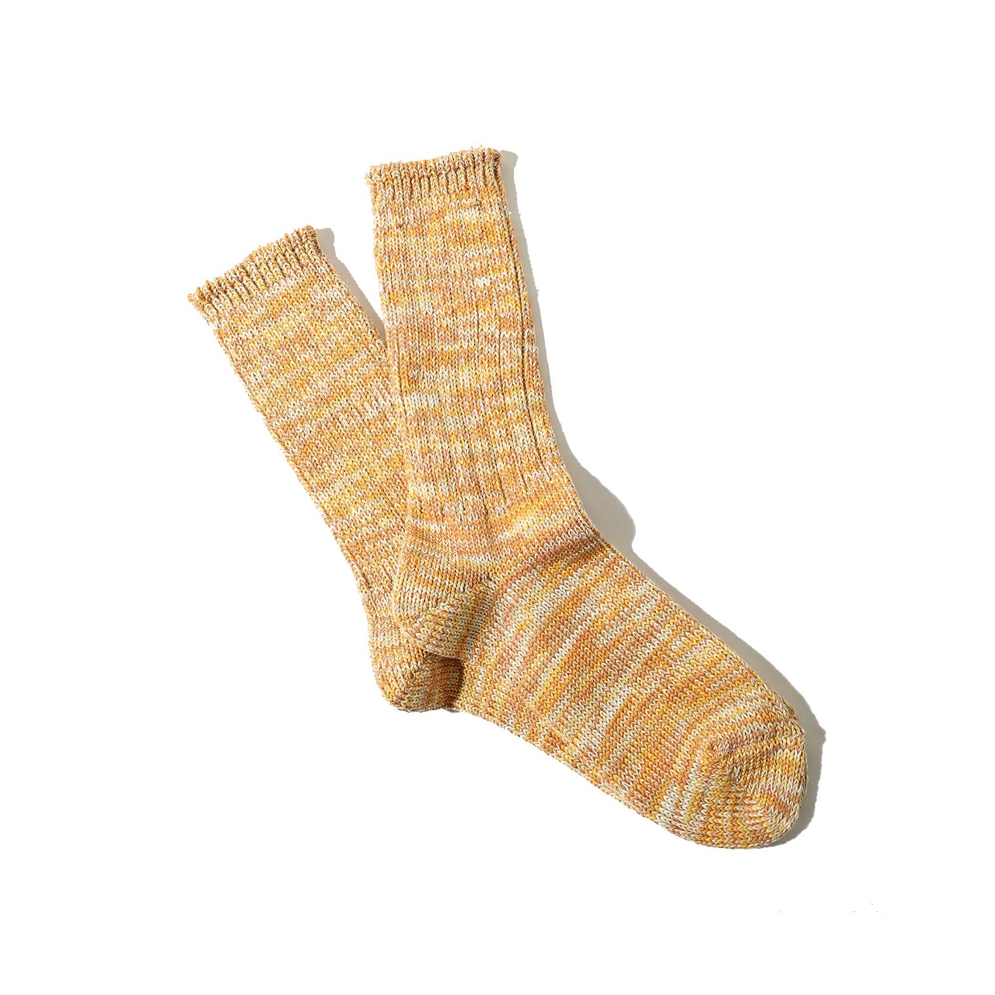 5 Color Mix Crew Gold Socks