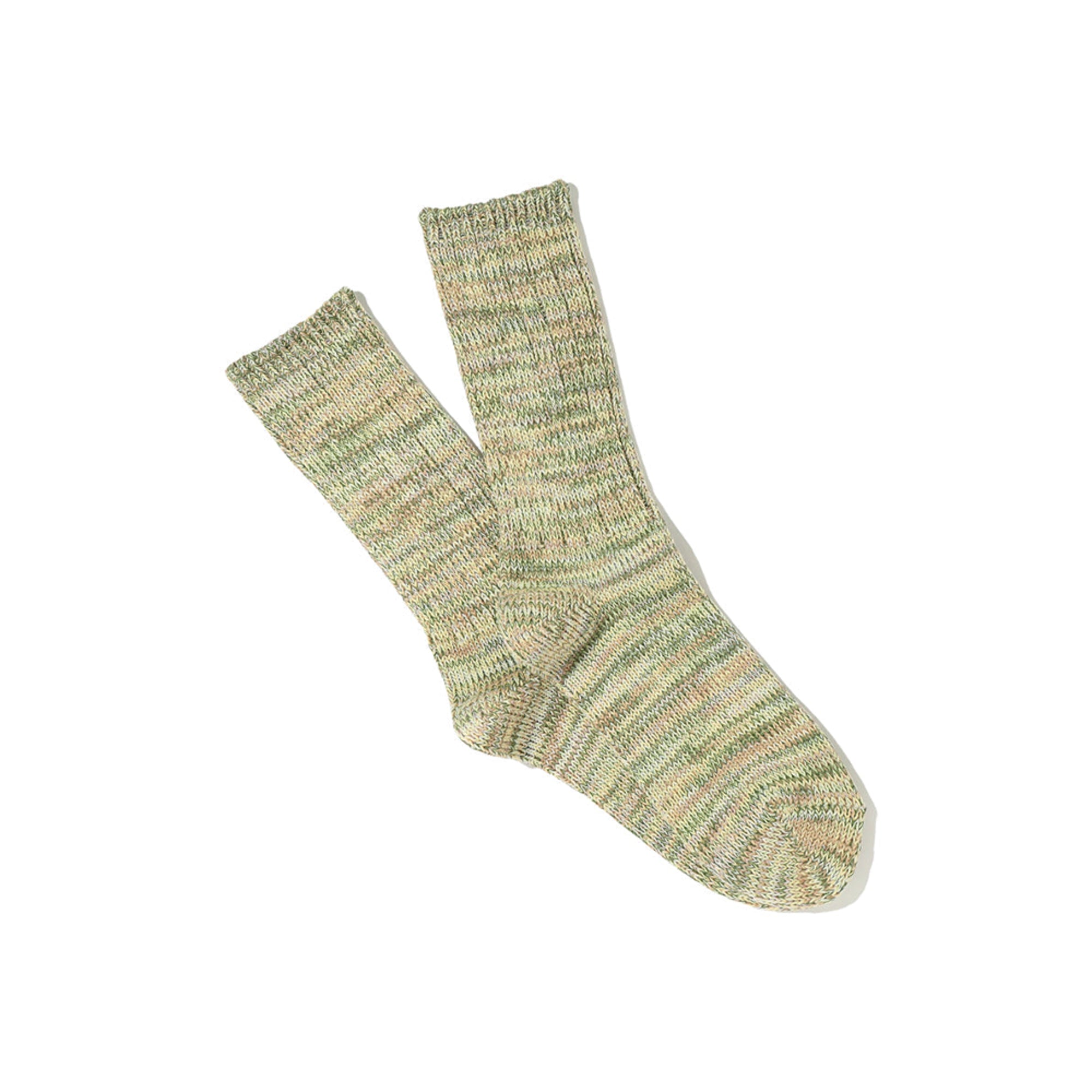 5 Color Mix Crew Khaki Socks