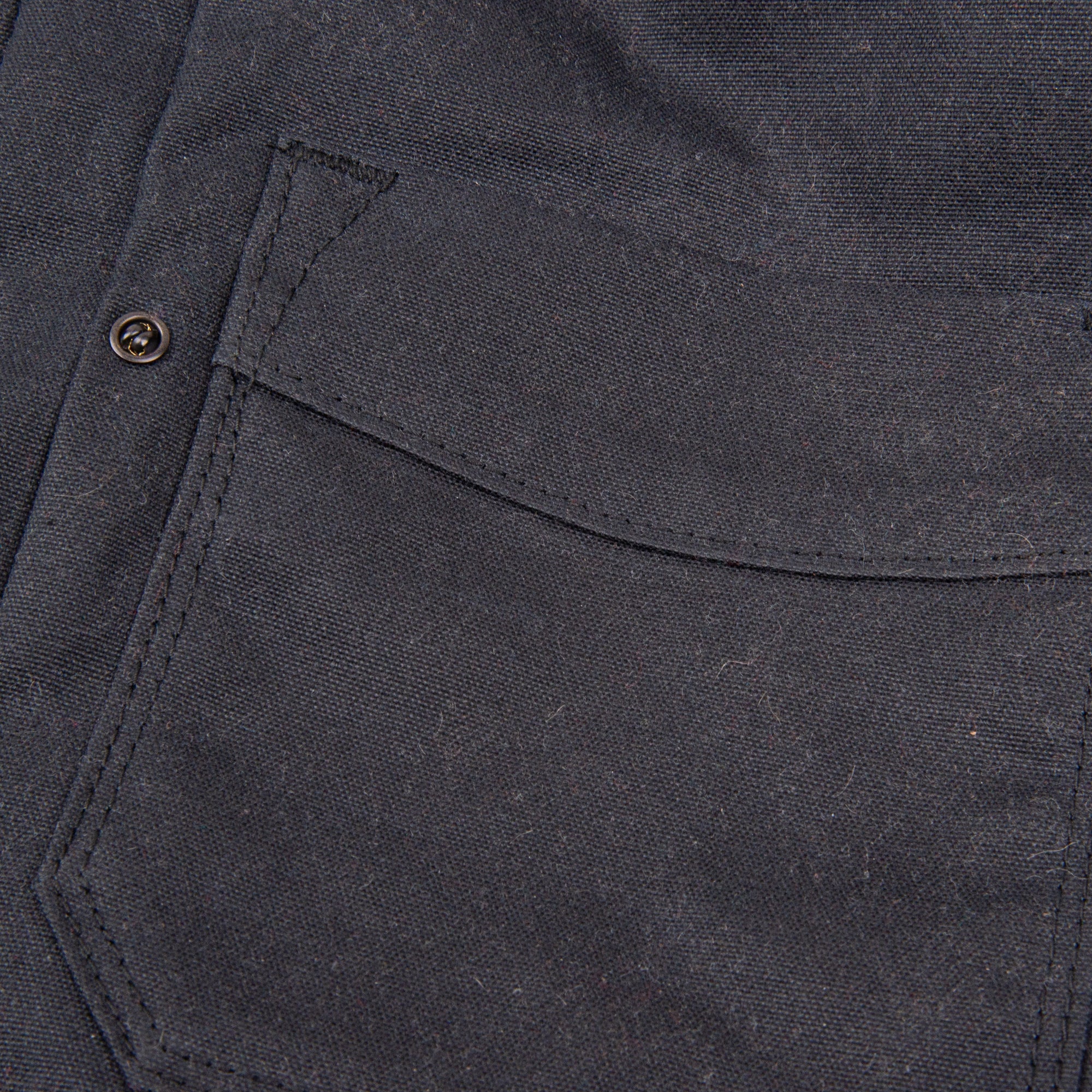 RJ-1 Riders Jacket Waxed Canvas - Black (Rust Lining)