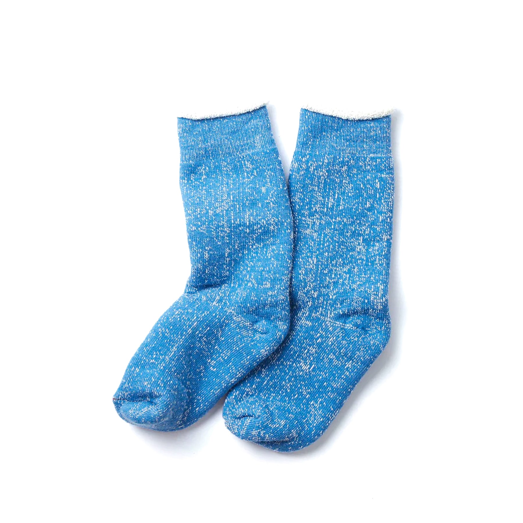 Double Face Crew Socks - Blue