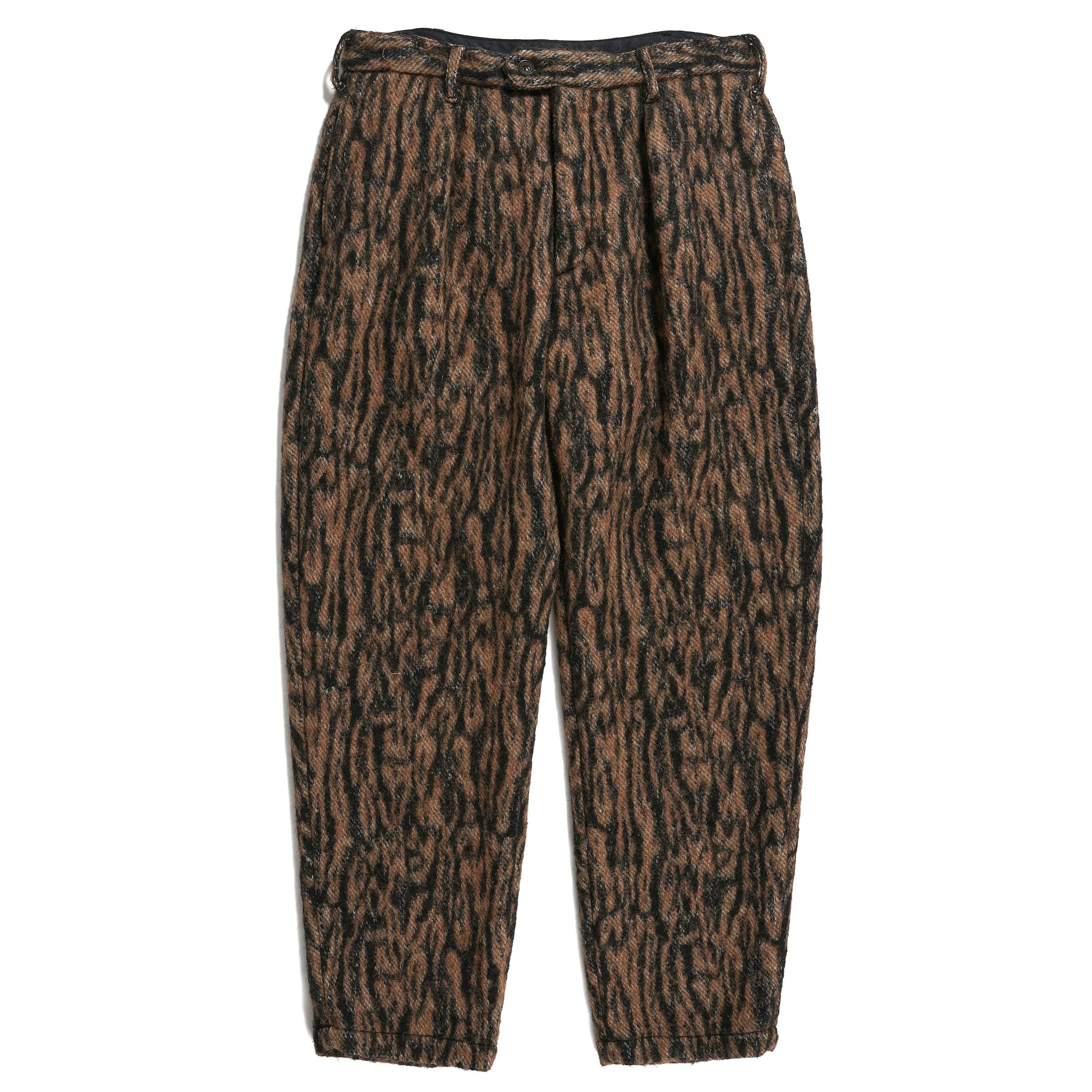 Engineered Garments Carlyle Pant Brown Acrylic Poly Bark Jacquard