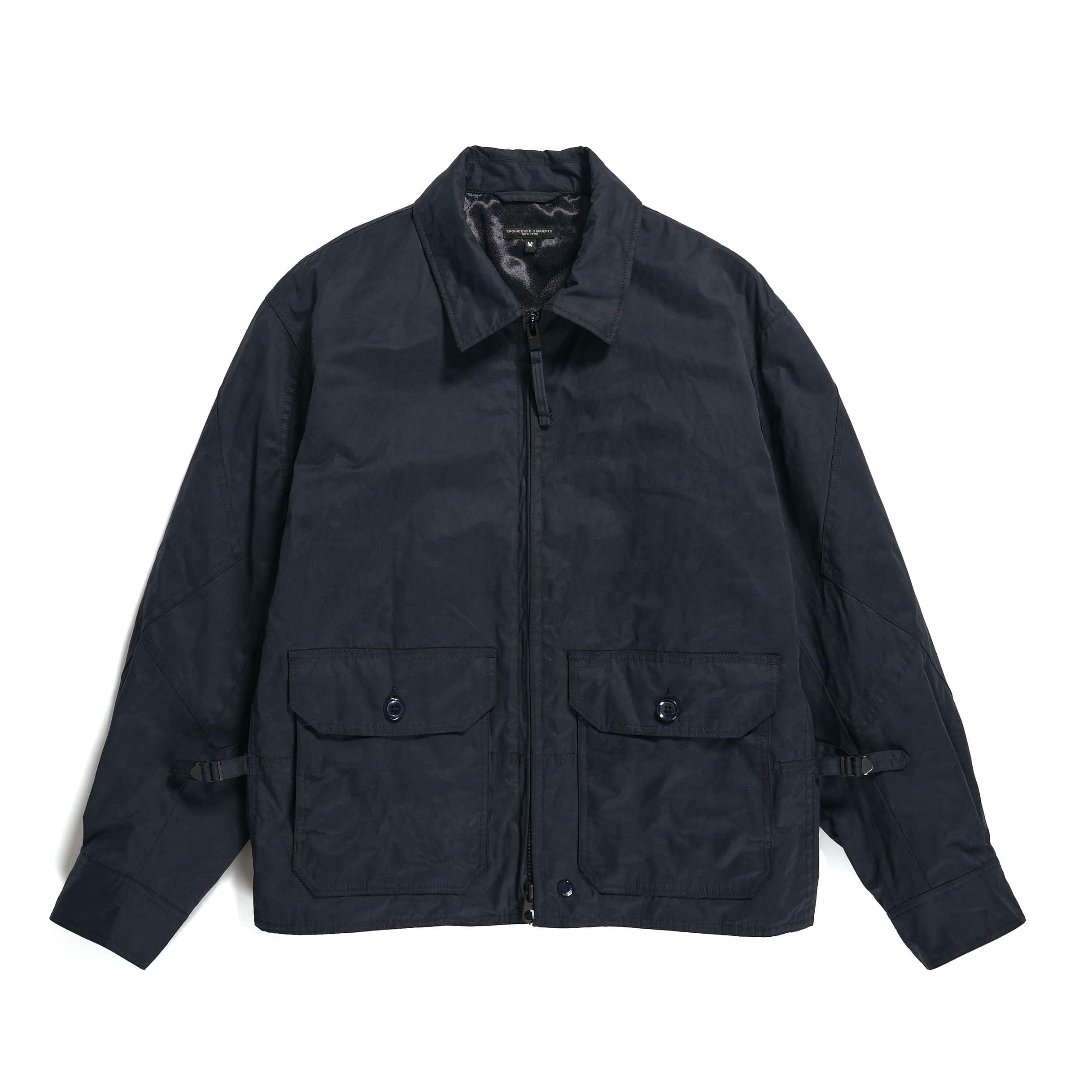 Engineered Garments | G8 Jacket | Dark Navy PC Coated Cloth | BlackBlue