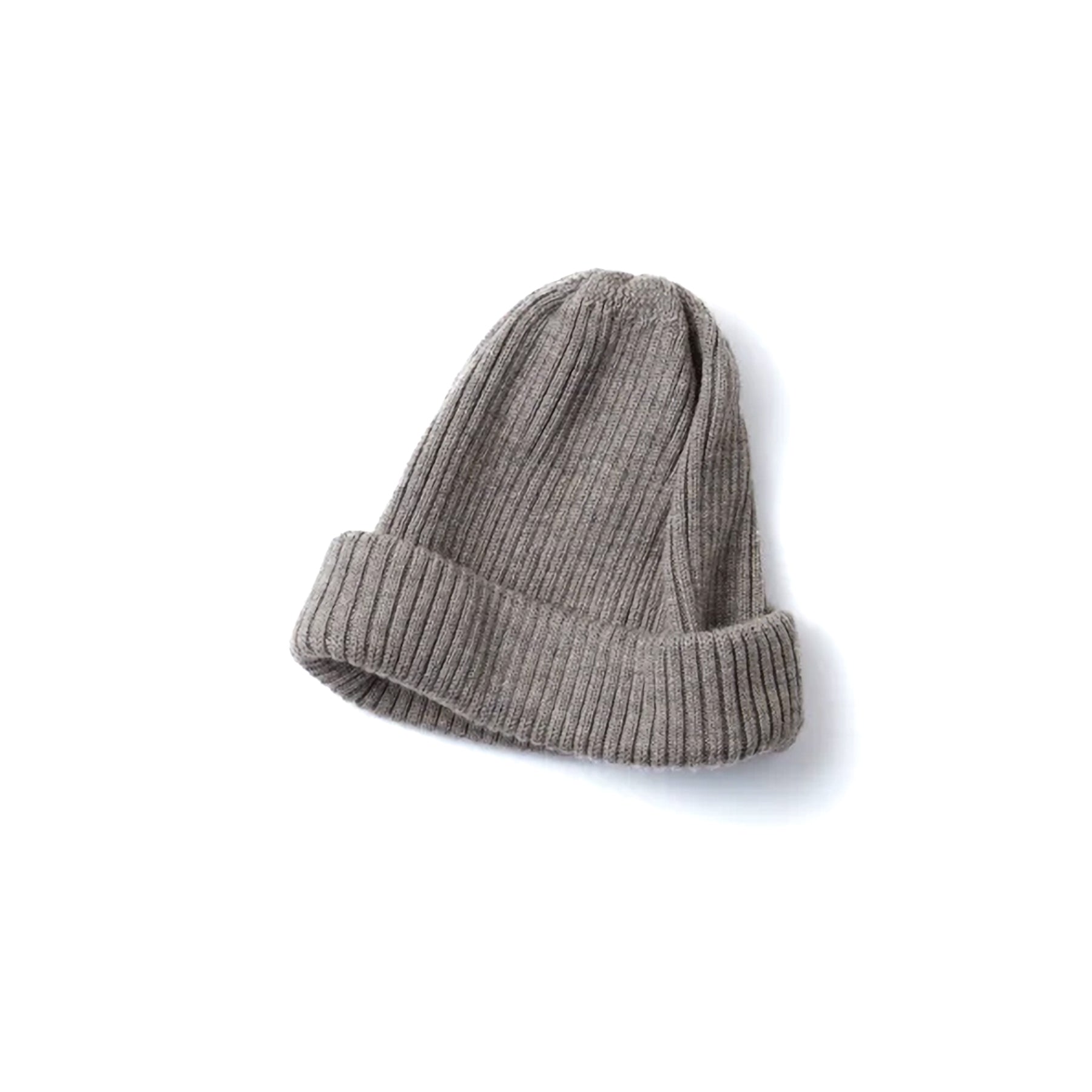 Extra Fine Merino Roll Up Beanie - Gray