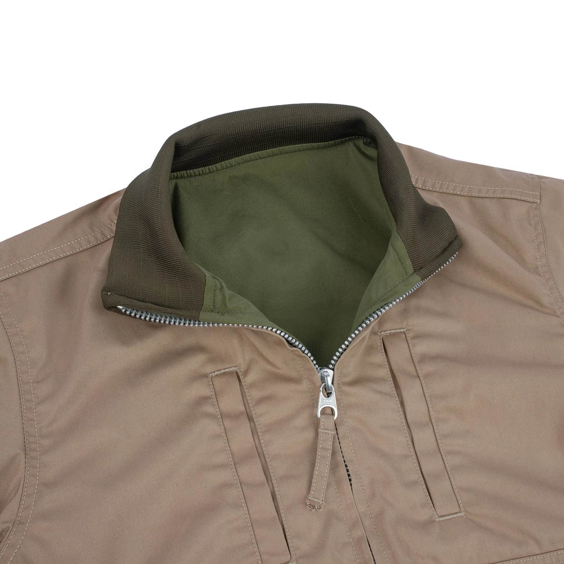 IHJ-130-OLV-NP Reversible Tanker Jacket - Olive (No Patch)