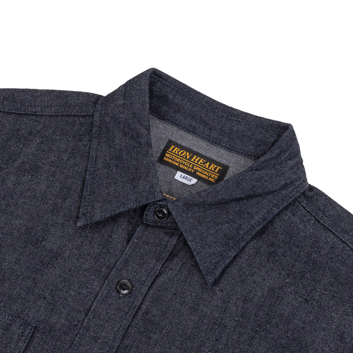 IHSH-351-IND - 10oz Selvedge Denim Work Shirt - Indigo