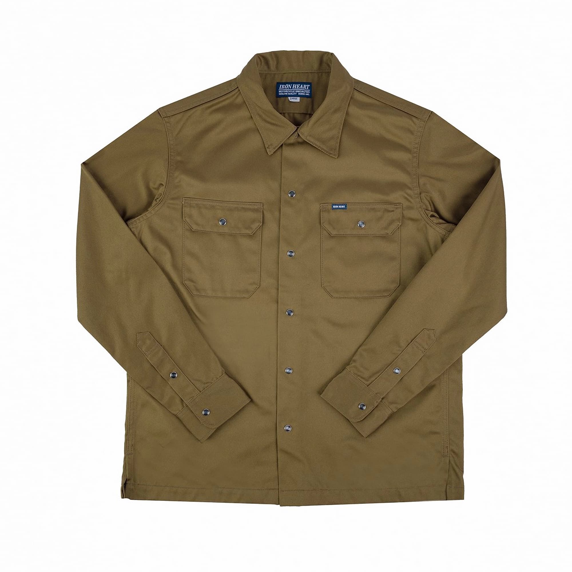 IHSH-383-BRN-NP 9oz T/C Mechanic Shirt - Brown (No Print)