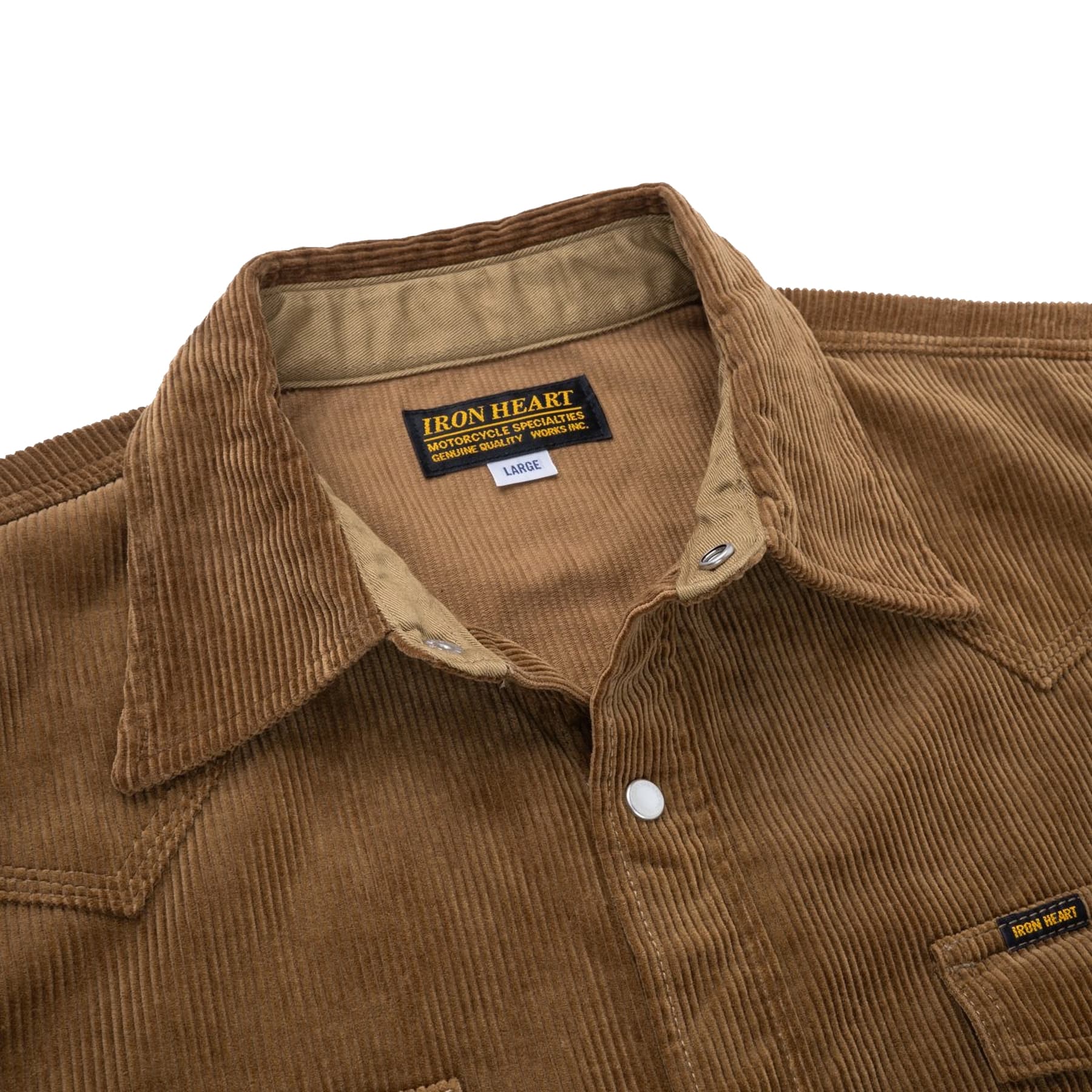 IHSH-398-CAM 11oz Corduroy Western Shirt - Camel