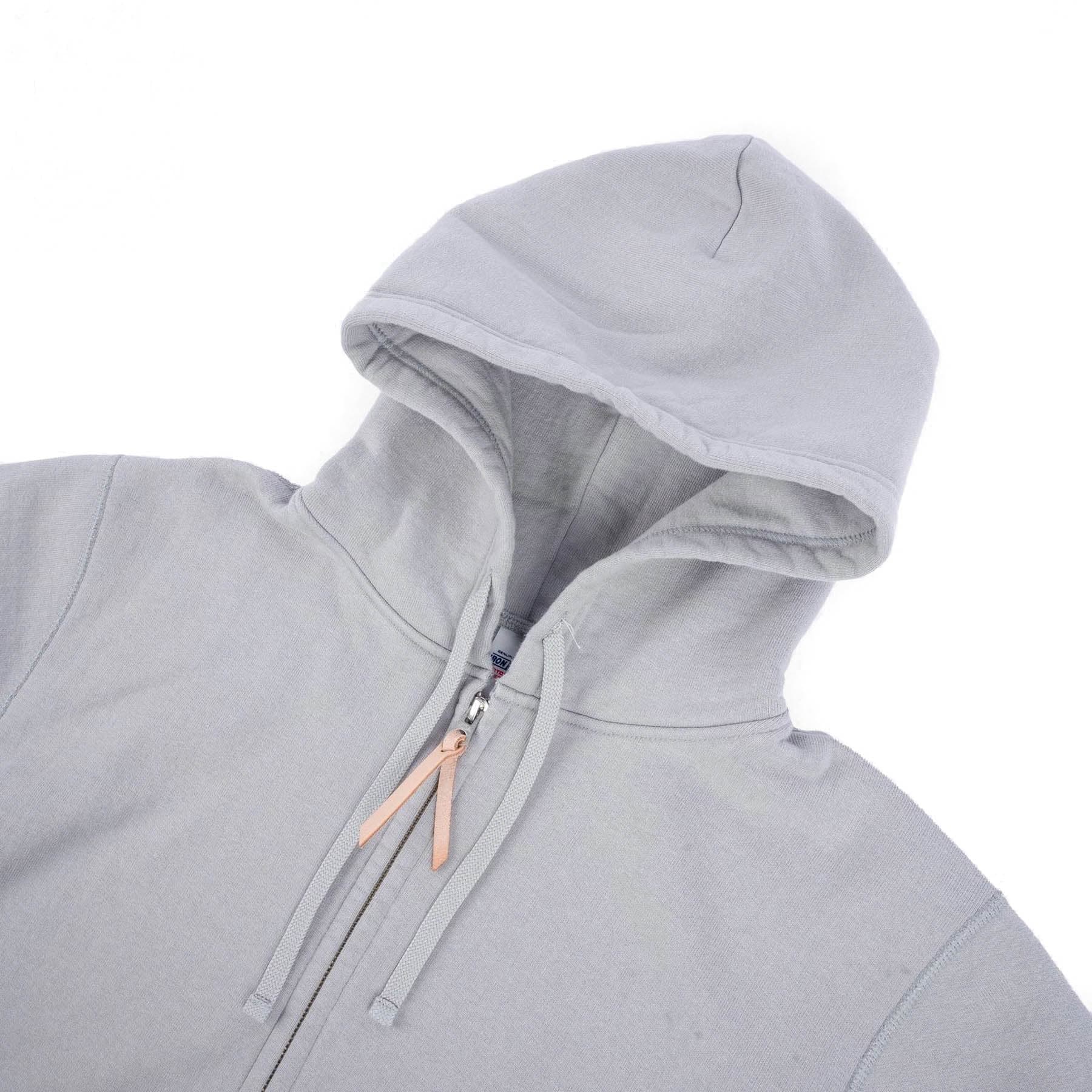 IHSW-10-GRY 14oz Ultra Heavyweight Loopwheel Cotton Zip Up Hoodie – Grey