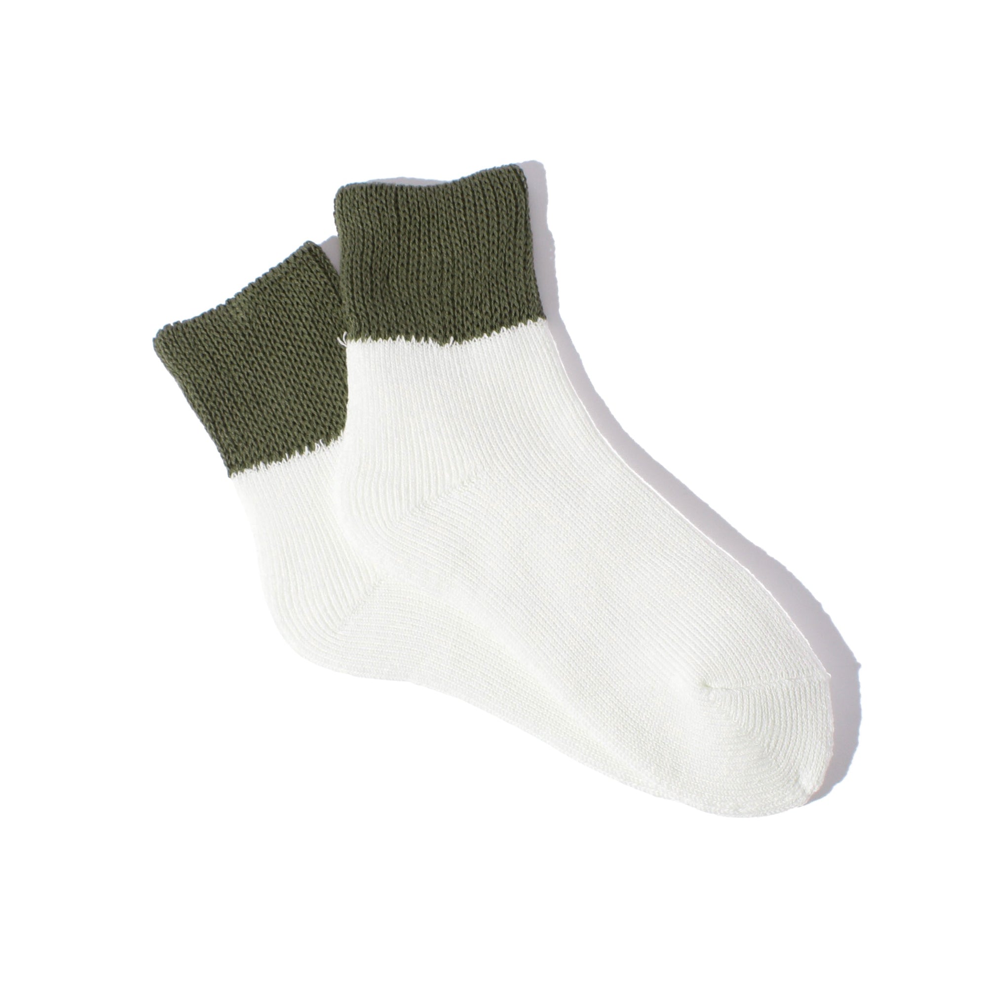 Organic Cotton 2 Panel Sock Q Khaki