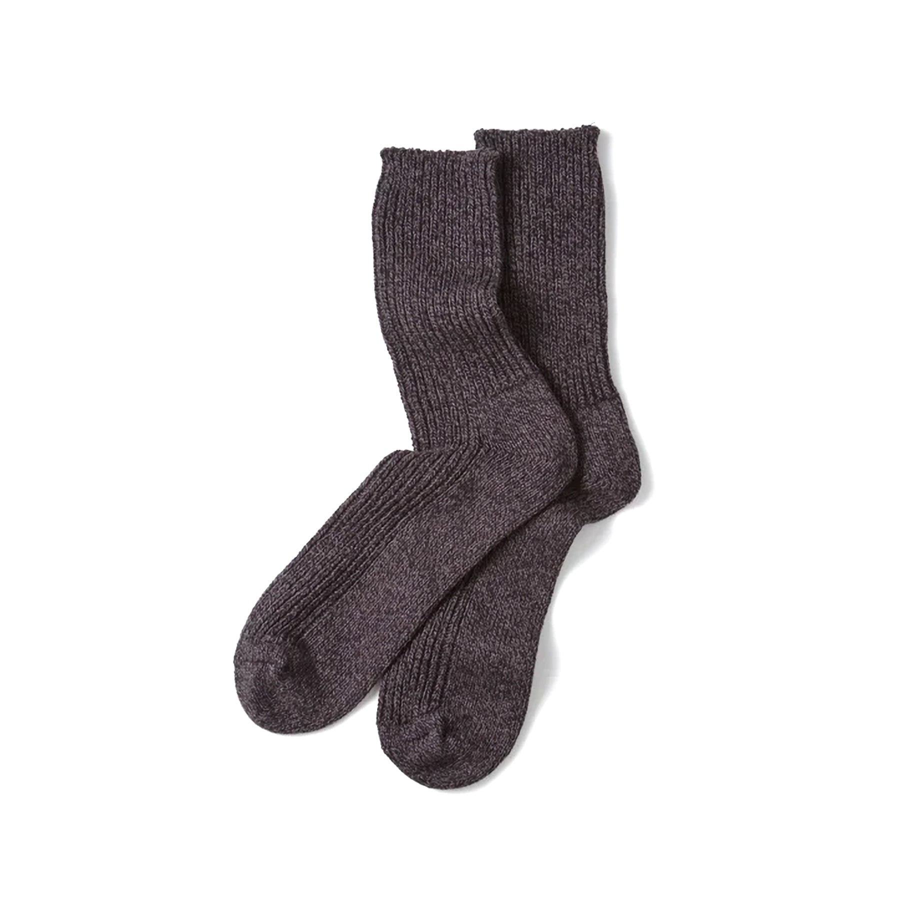 Recycled Cotton Marl Socks - Charcoal