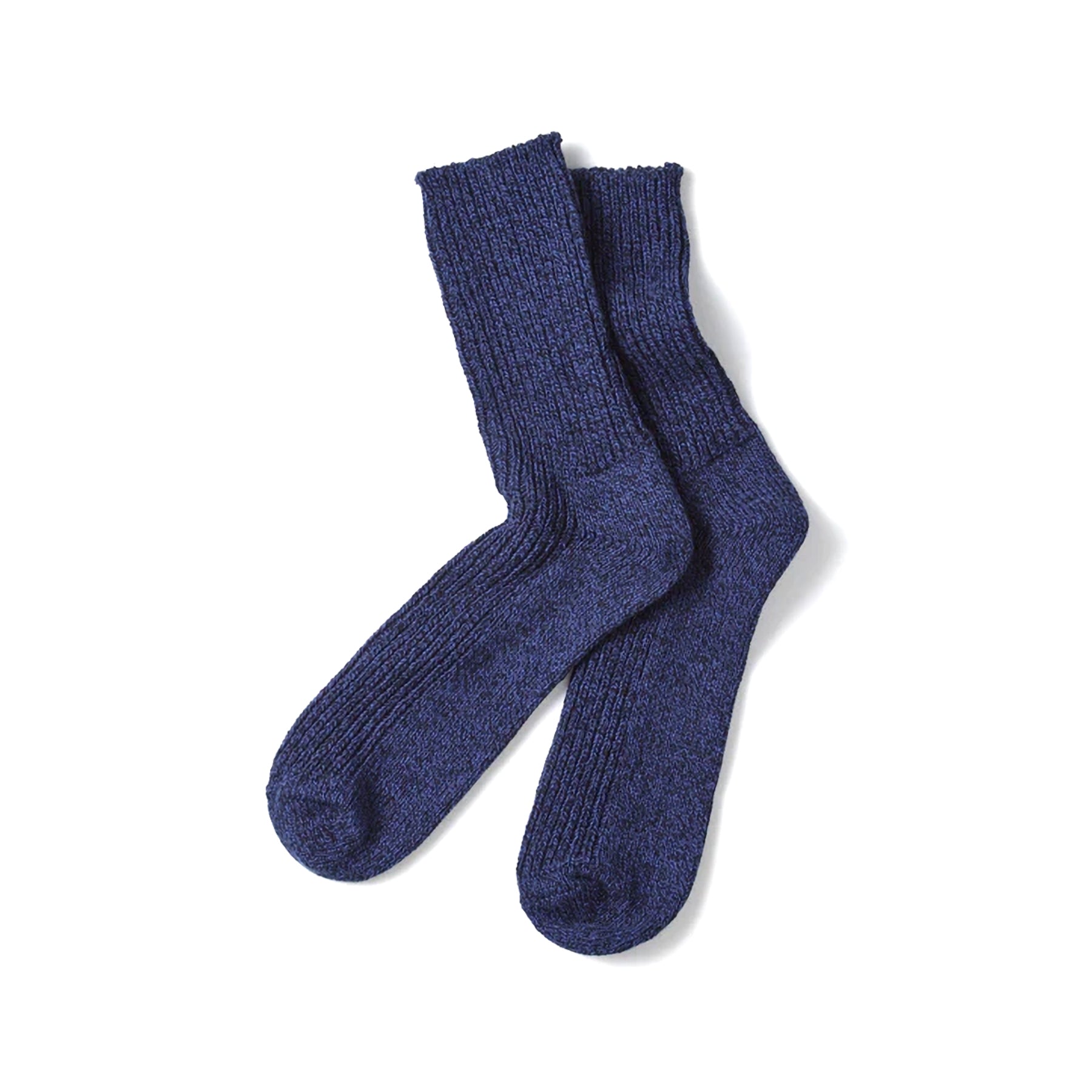 Recycled Cotton Marl Socks - Navy