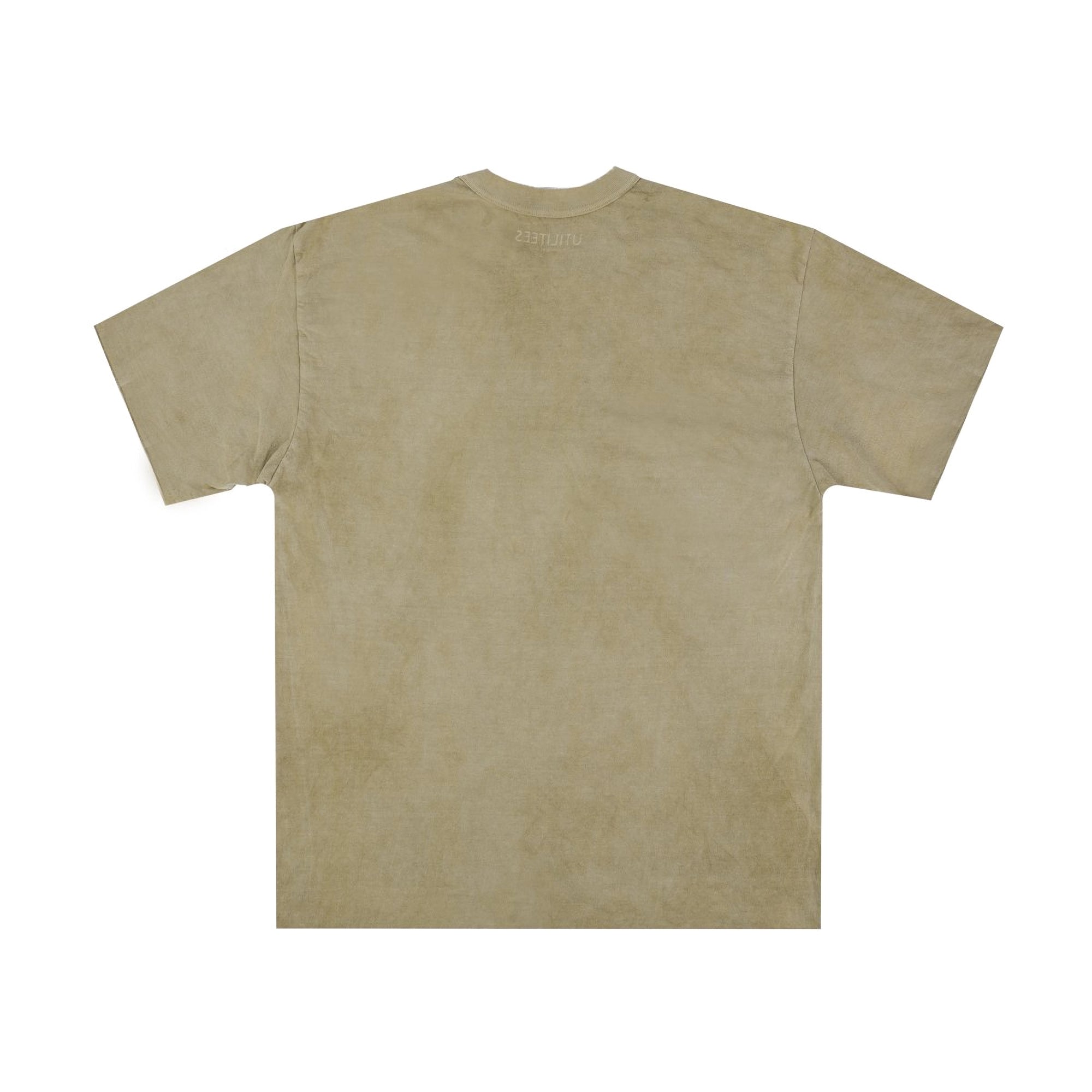 UTIL-HDYE-SGRN 5.5oz Loopwheel Crew Neck T-Shirt - Hand Dyed Sage Green