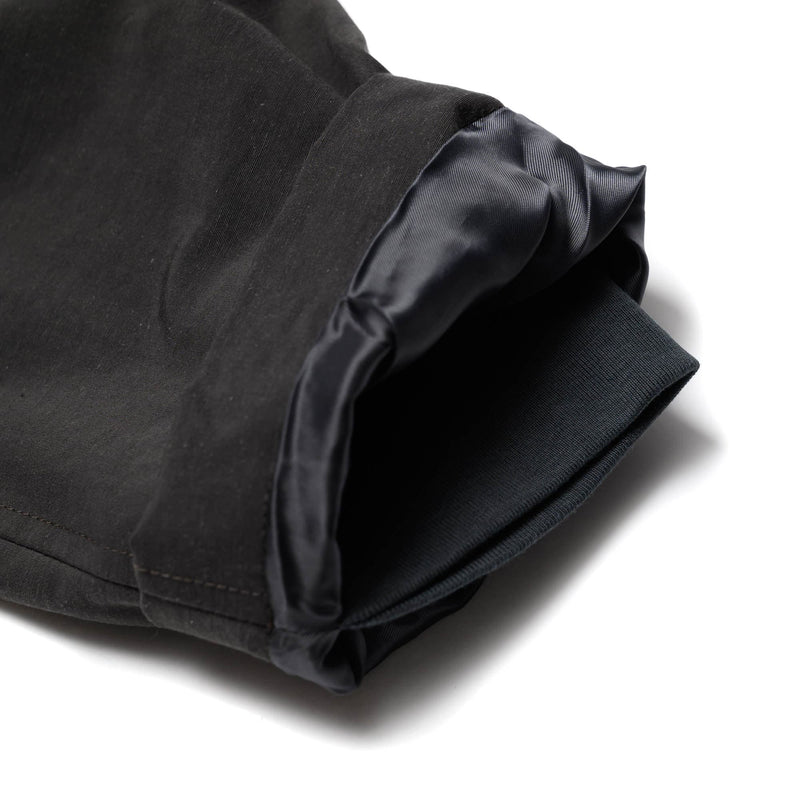 Arpenteur Vol Short Jacket Cotton Nylon Linen Charcoal Cuff Detail