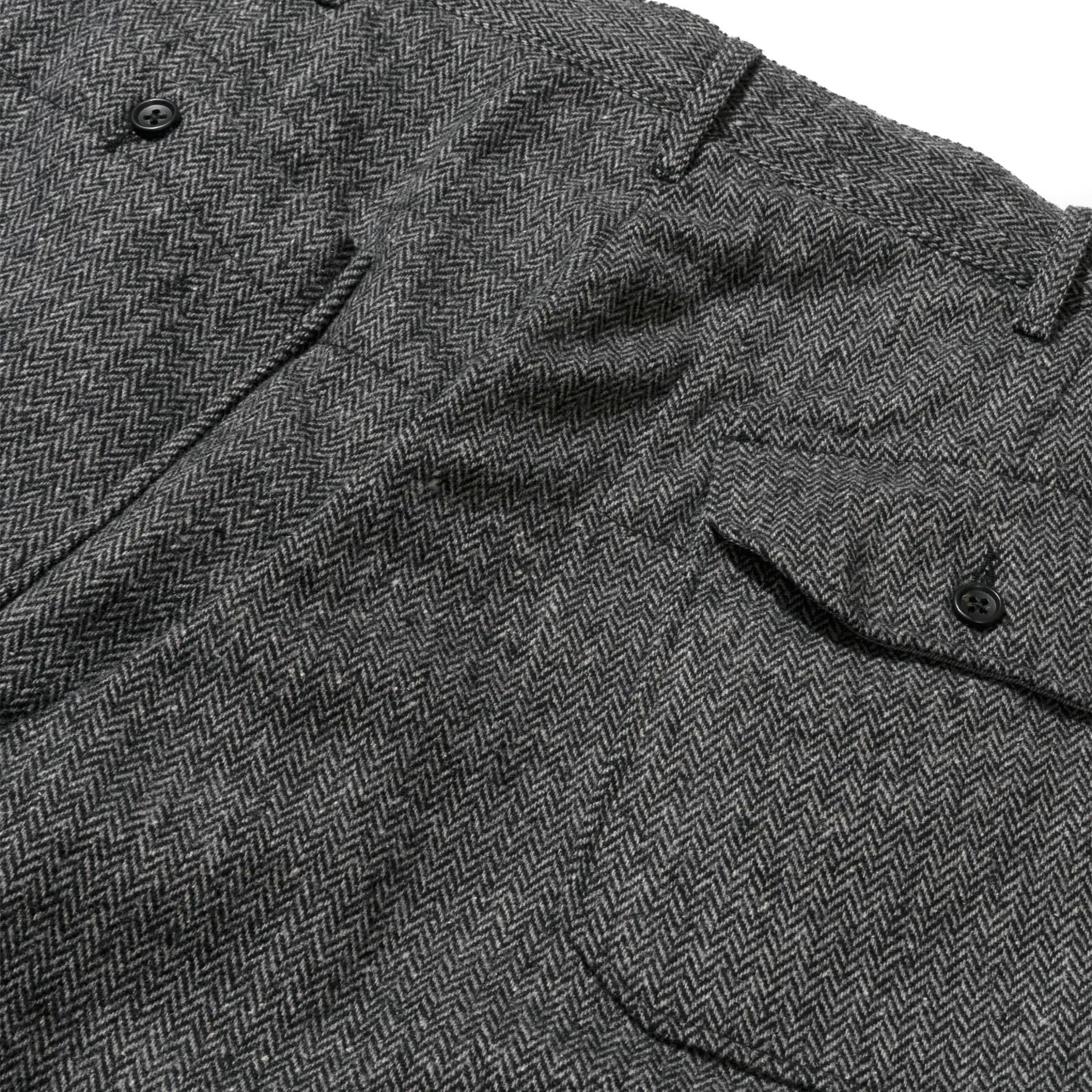 Carlyle Pant - Grey Poly Wool Herringbone