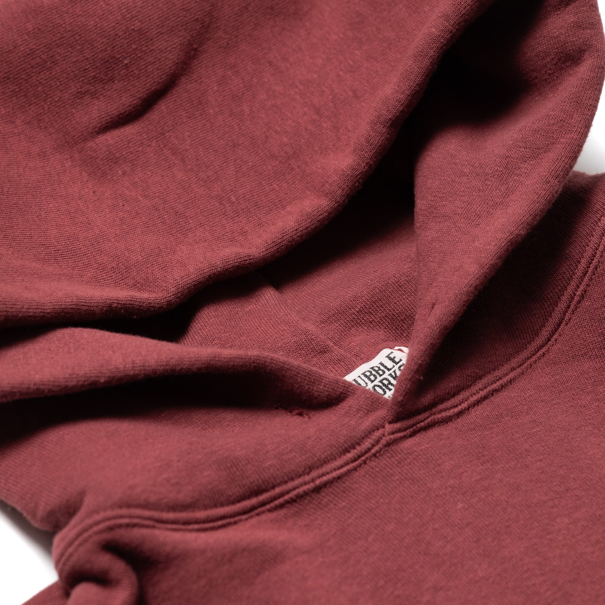 86002 Loopwheel Hoodie - Burgundy