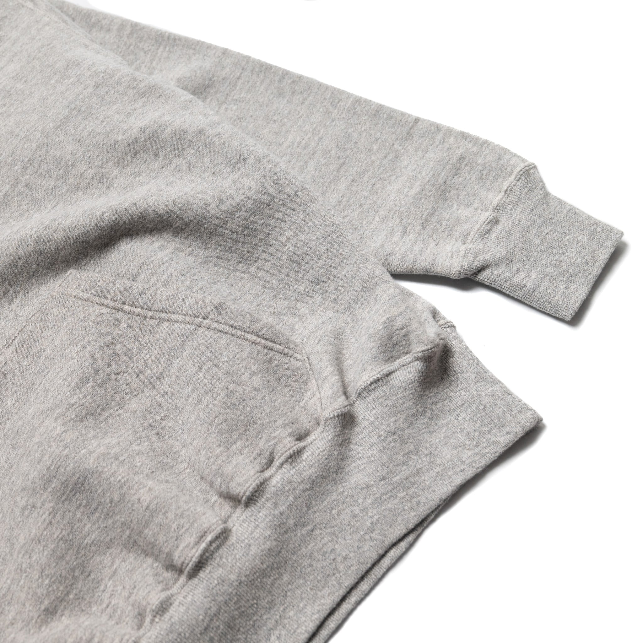 86002 Loopwheel Hoodie - Heather Grey