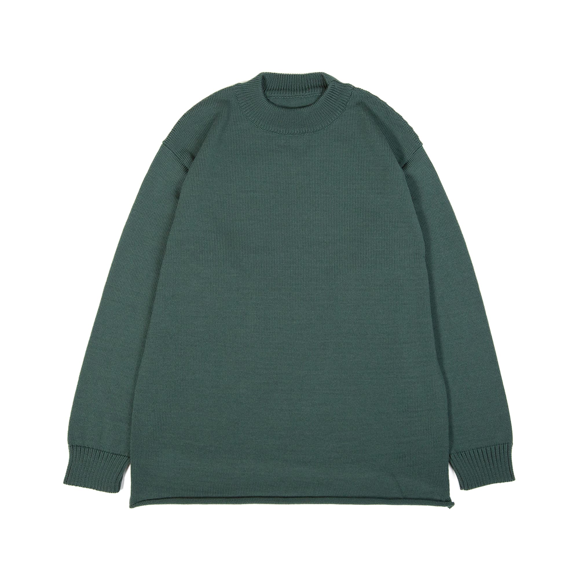 Arpenteur | Dyce Sweater Merino Wool Jersey | Emerald | BlackBlue