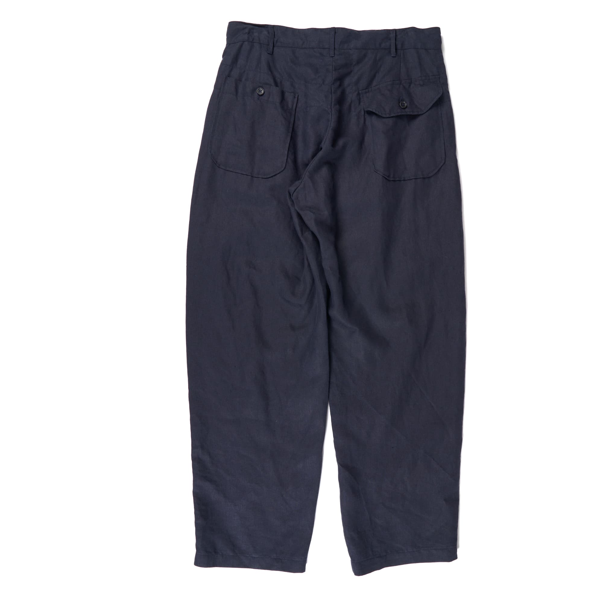 Engineered Garments Carlyle Pant Navy Linen Twill | BlackBlue