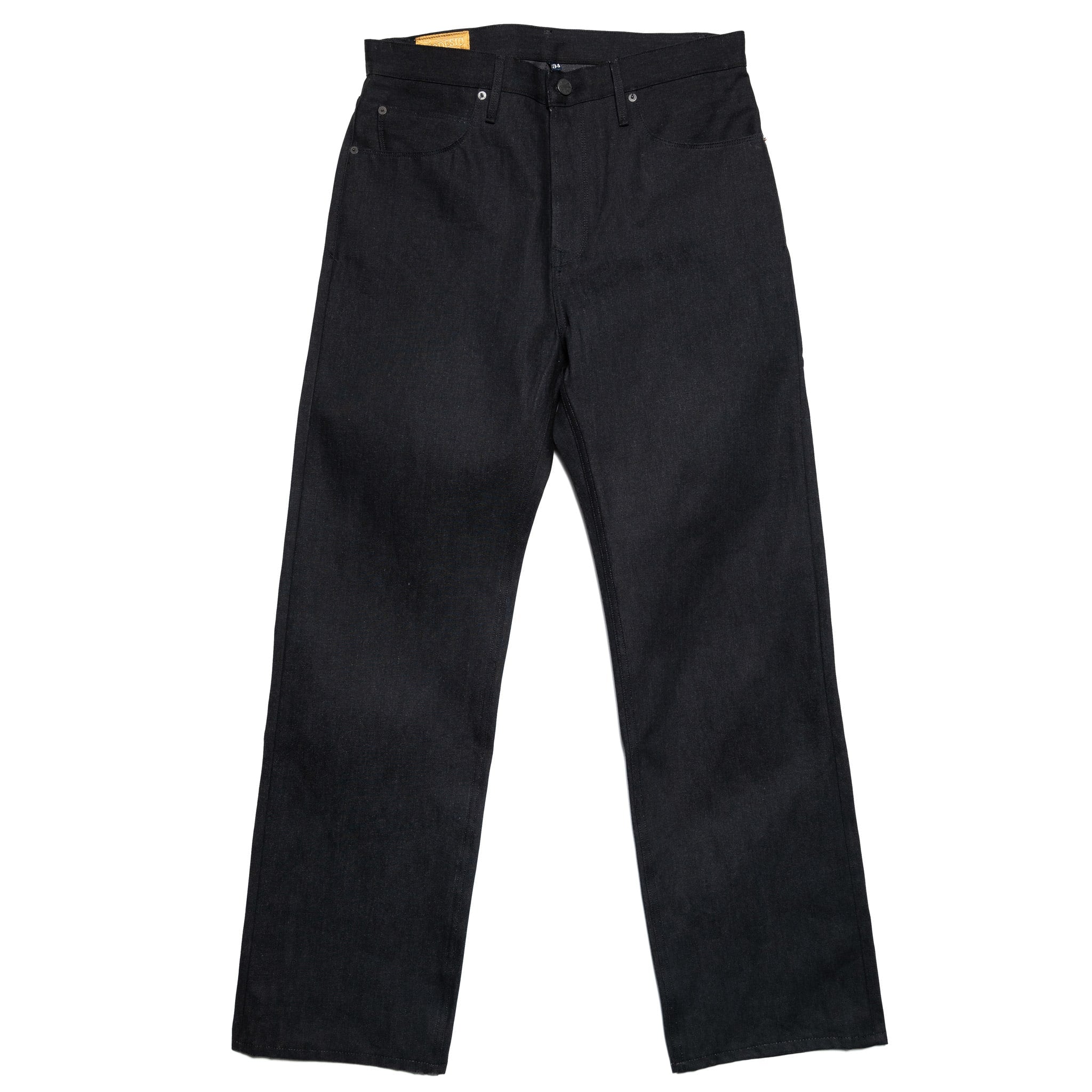 Modesto Straight 14.25 Ounce Black Grey Denim