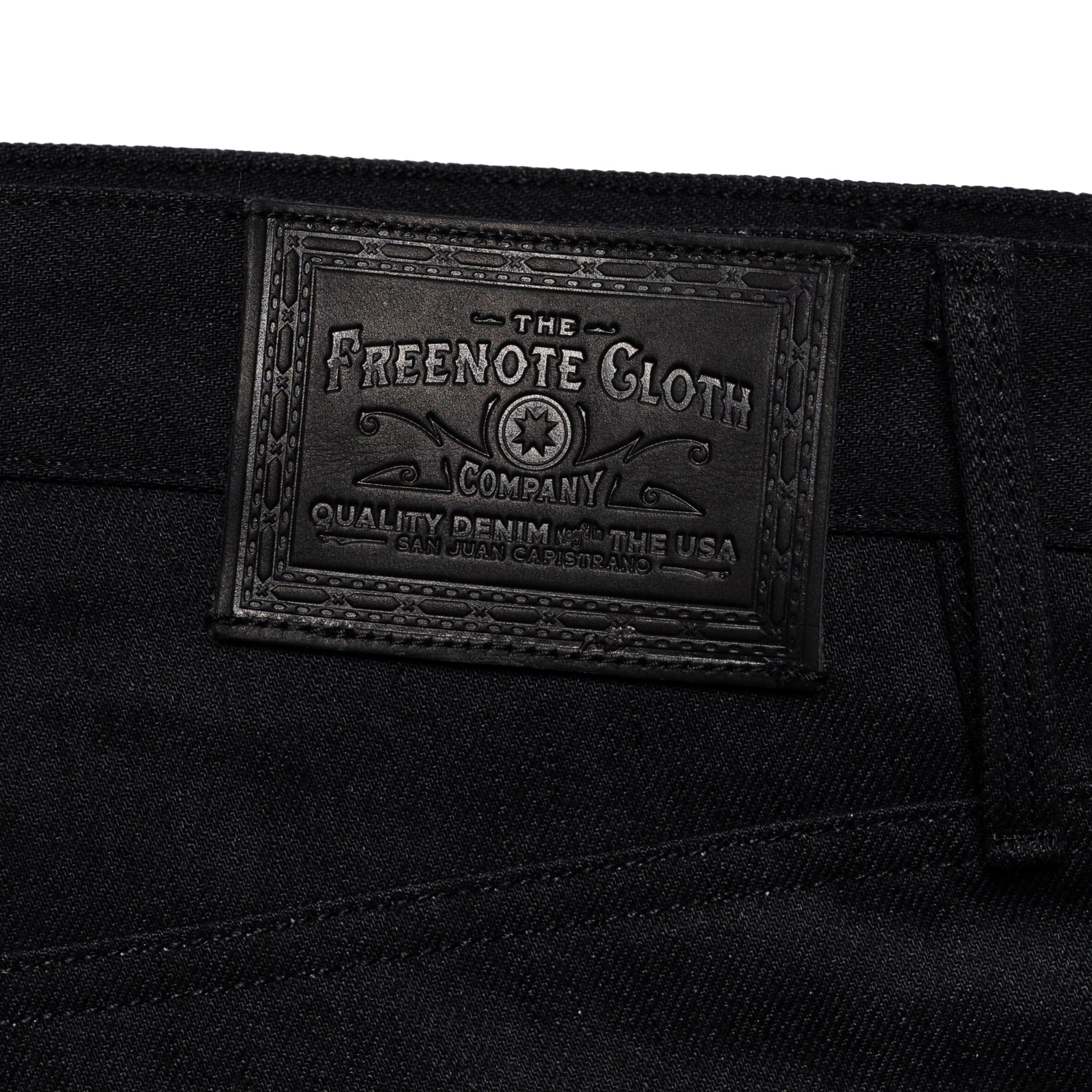 Modesto Straight 14.25 Ounce Black Grey Denim