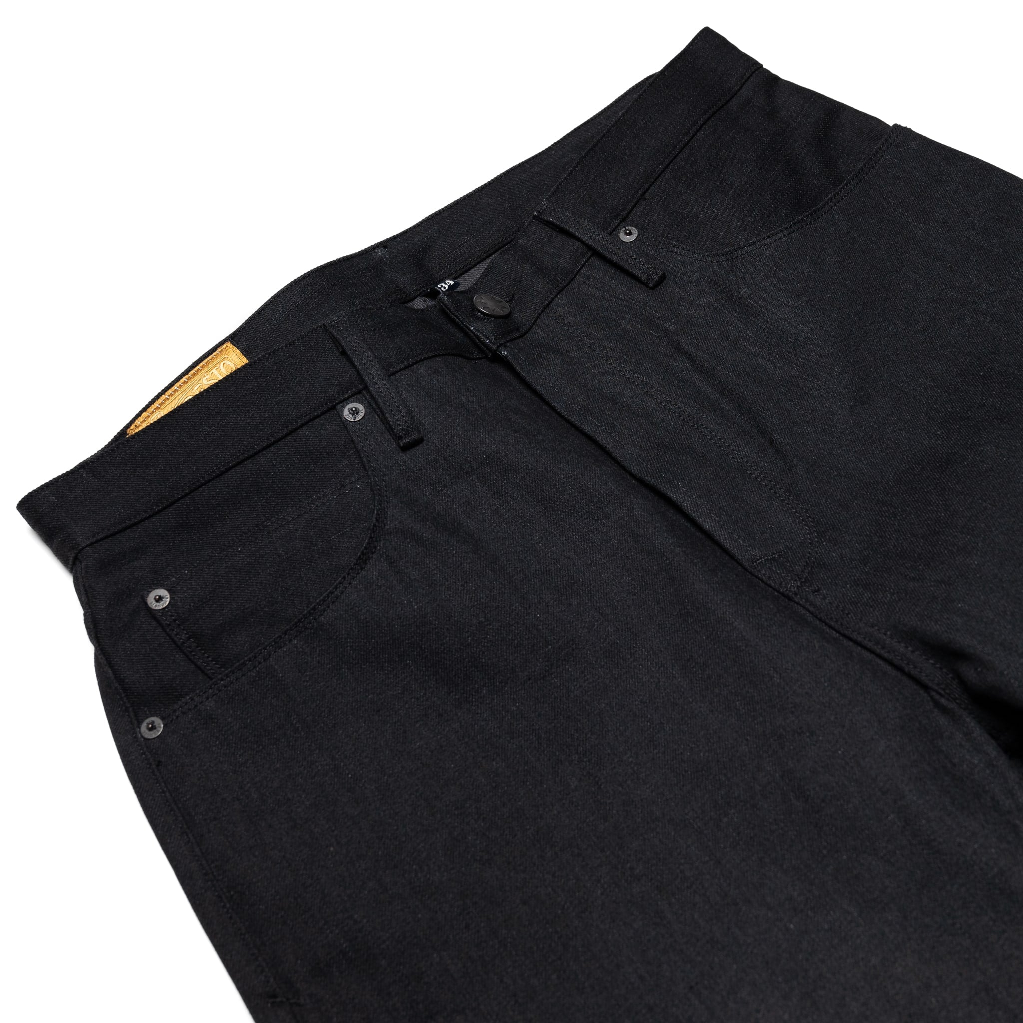 Modesto Straight 14.25 Ounce Black Grey Denim