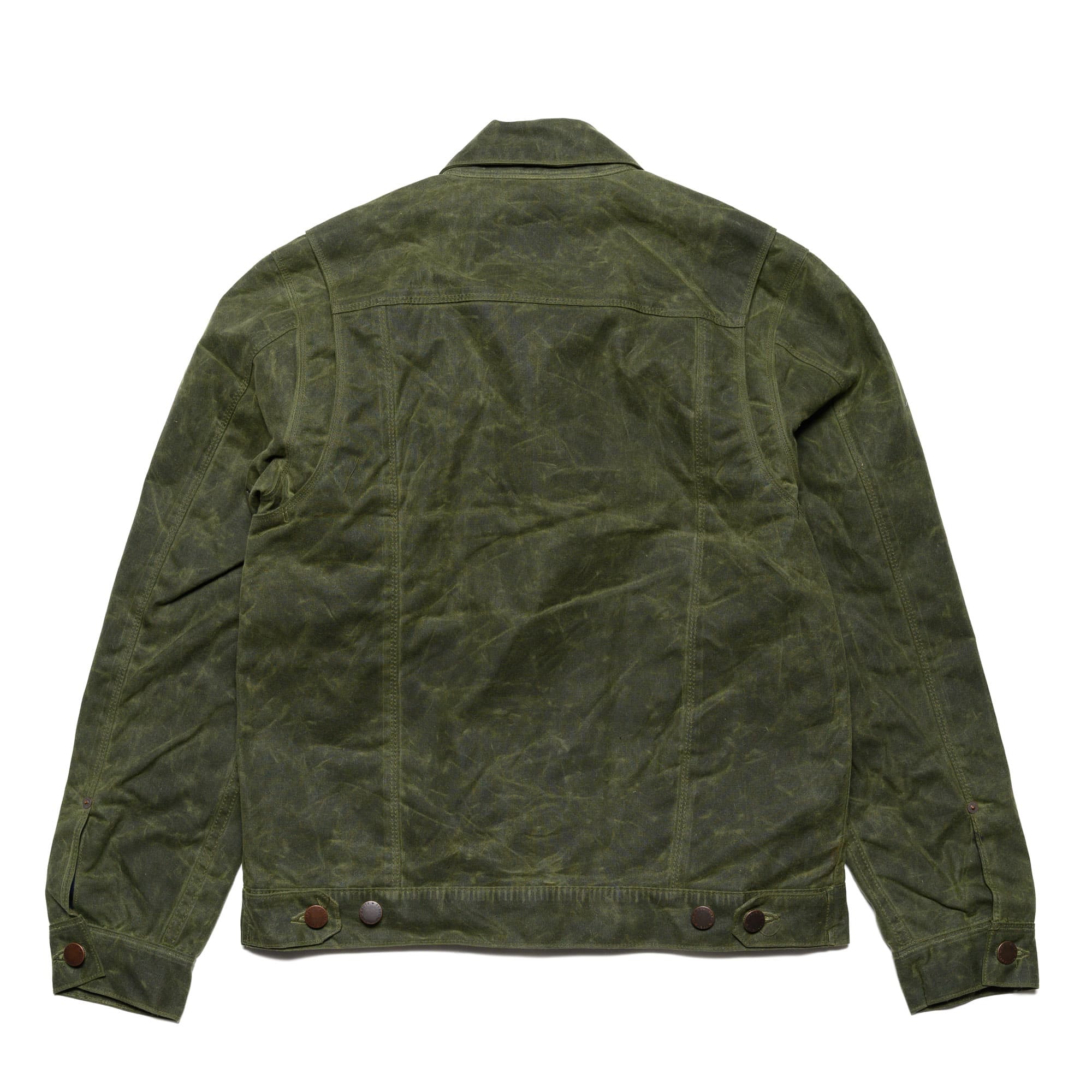 RJ-1 Riders Jacket Waxed Canvas - Olive (Olive Interior)