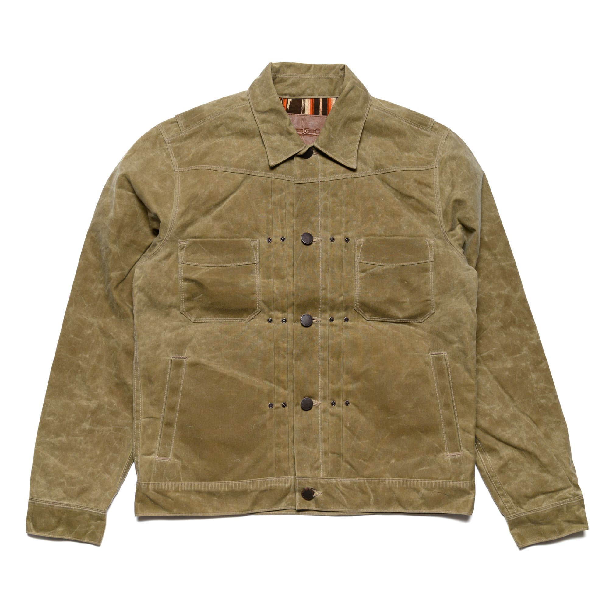 RJ-1 Riders Jacket Waxed Canvas - Tobacco (Brown Interior)