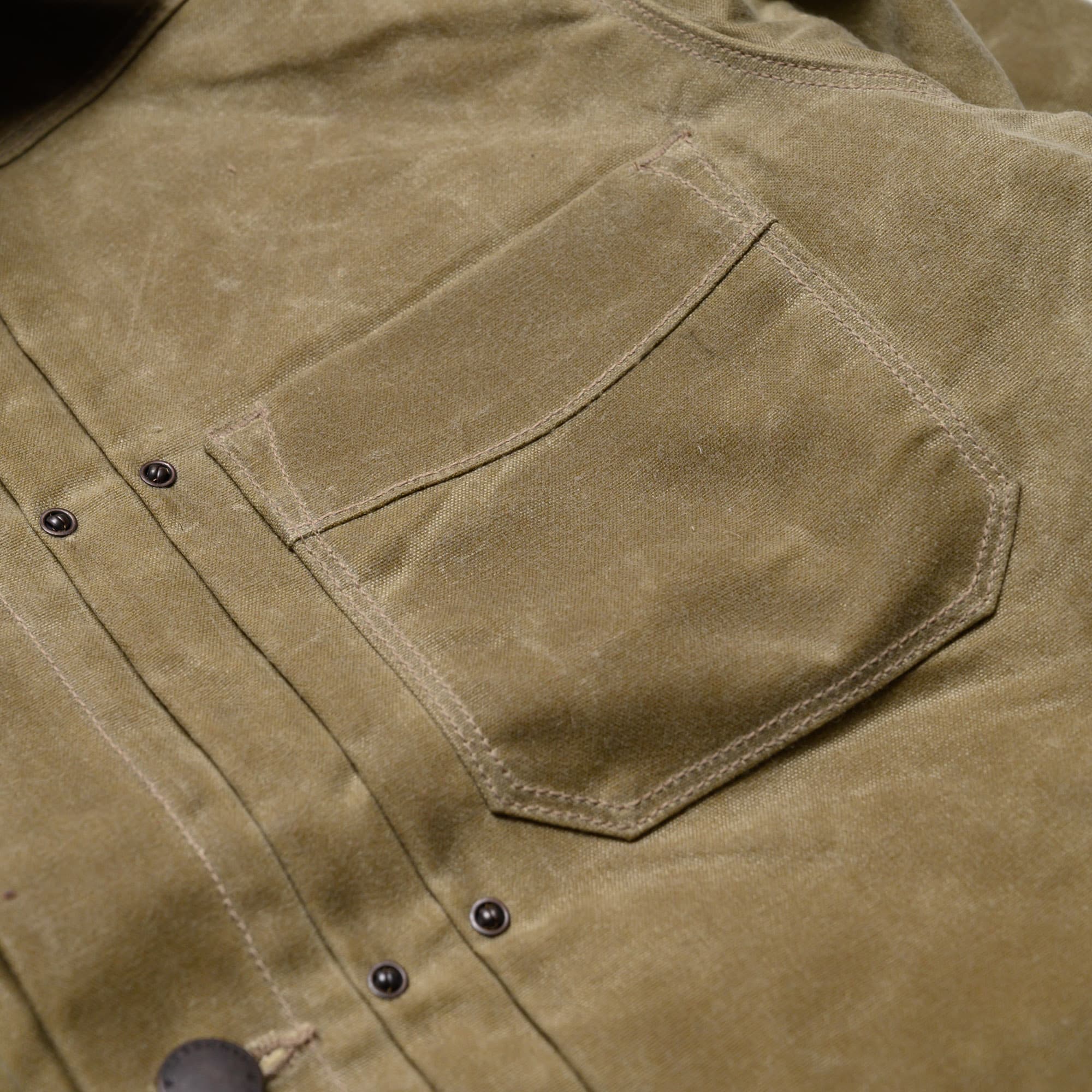 RJ-1 Riders Jacket Waxed Canvas - Tobacco (Brown Interior)