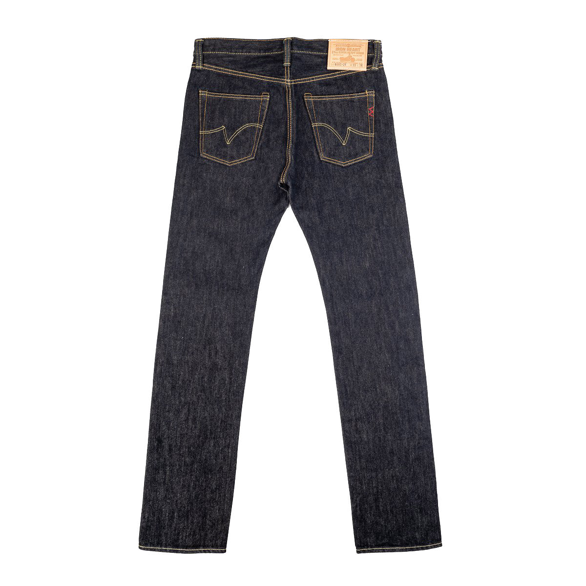 IH-666S-21 21oz Selvedge Denim Slim Straight Cut Jeans - Indigo