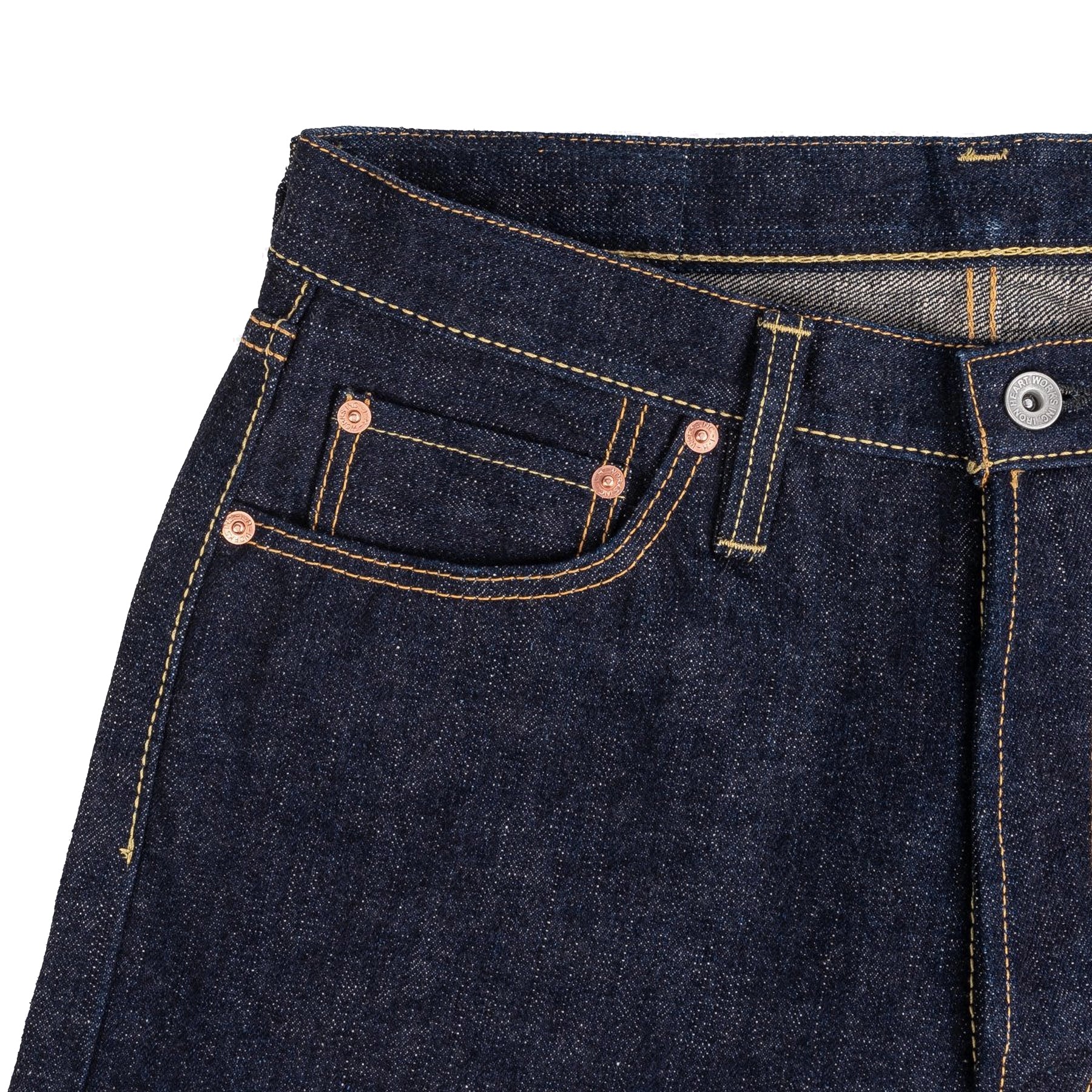 Iron Heart IH-888S-18 Japanese Selvedge Denim Coin Pocket Detail