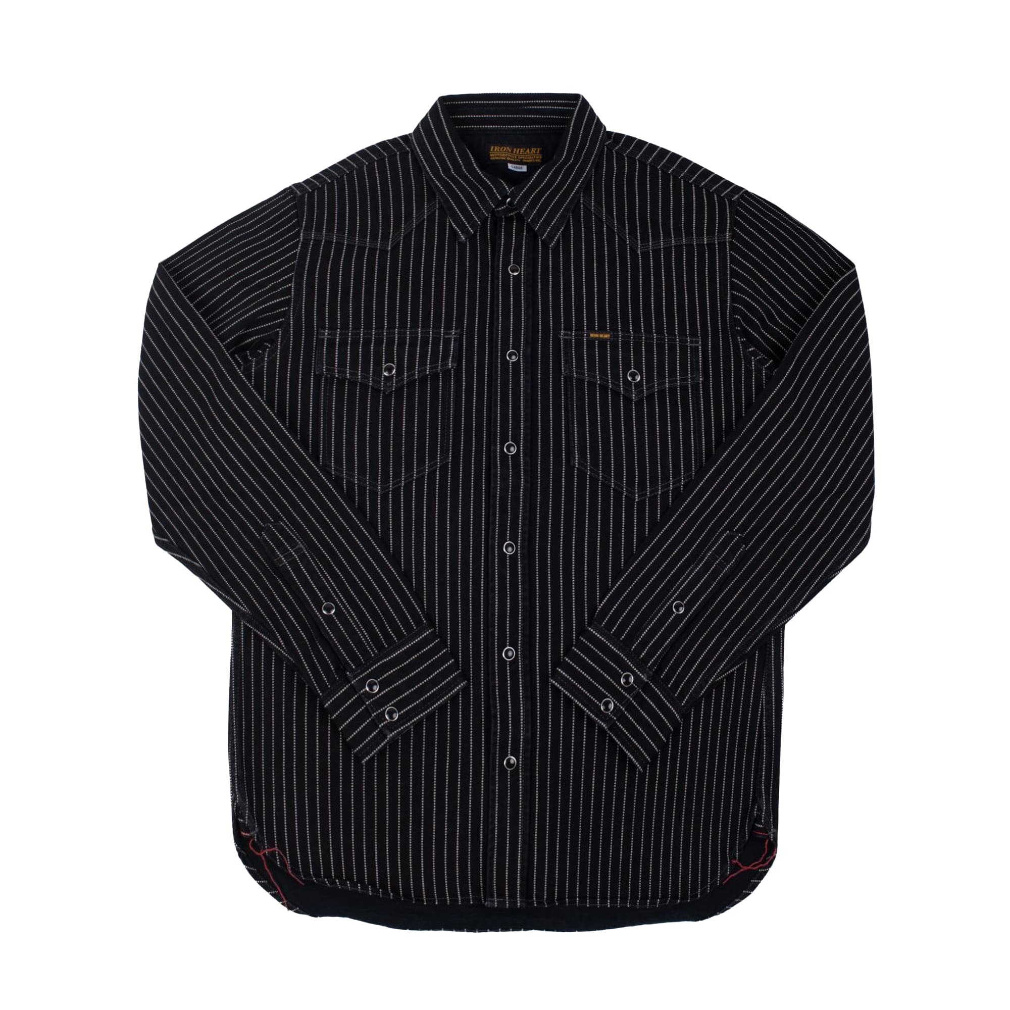 IHSH-62-BLK 12oz Wabash Western Shirt - Black