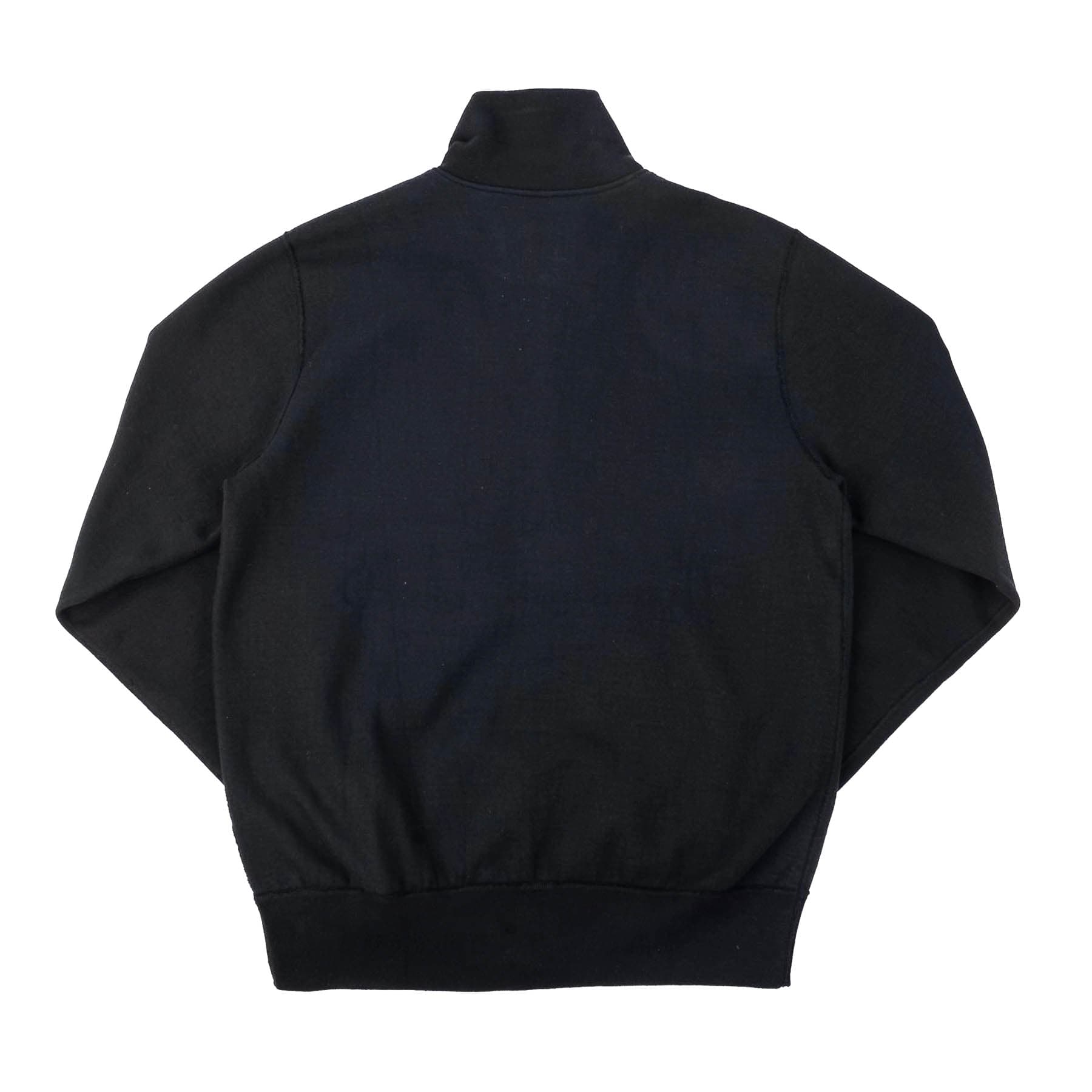 IHSW-11-BLK 14oz Ultra Heavyweight Loopwheel Cotton Zip Up Sweater - Black