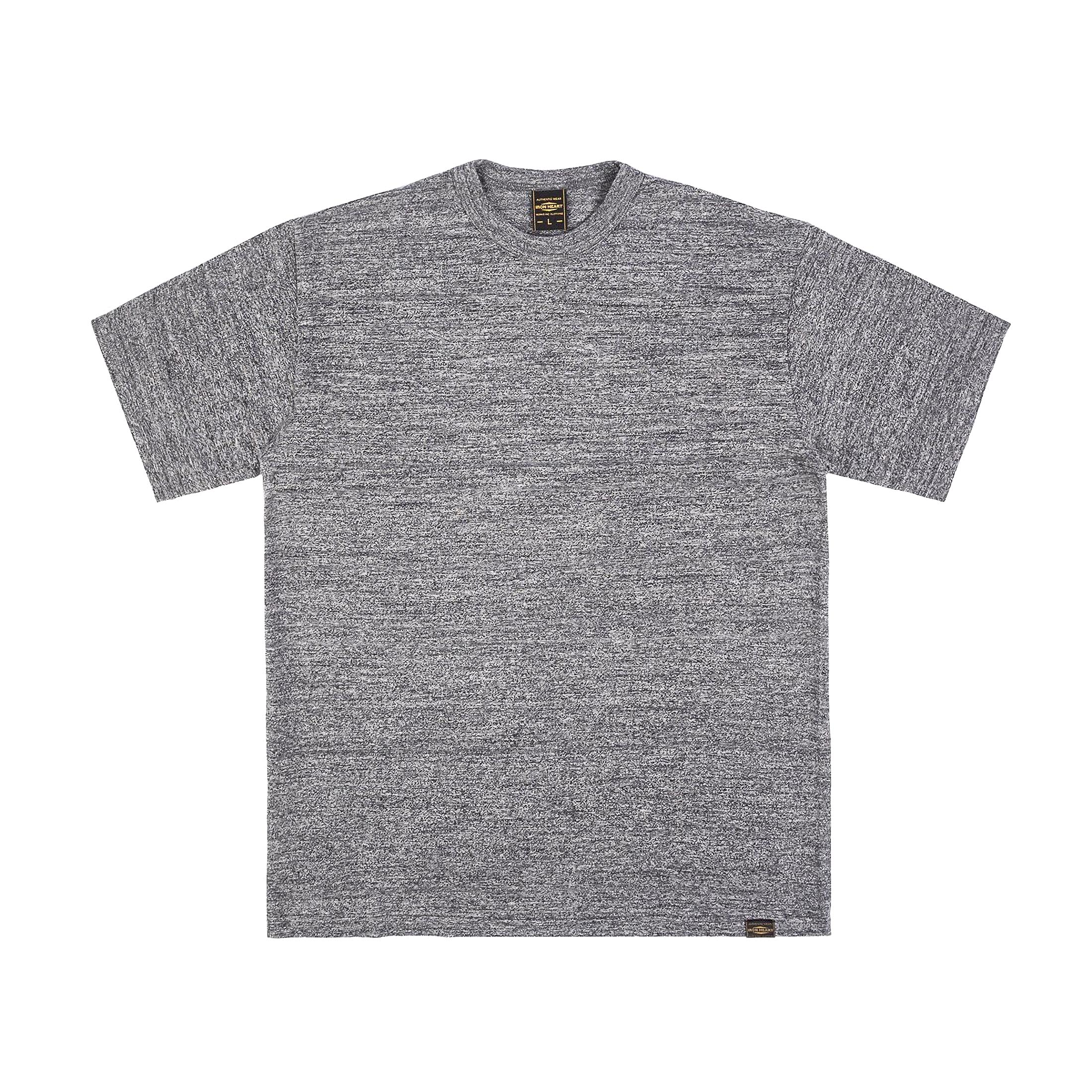 IHT-1610L-GRY - 6.5oz Loopwheel Crew Neck T-Shirt With Longer Body - Heather Gray