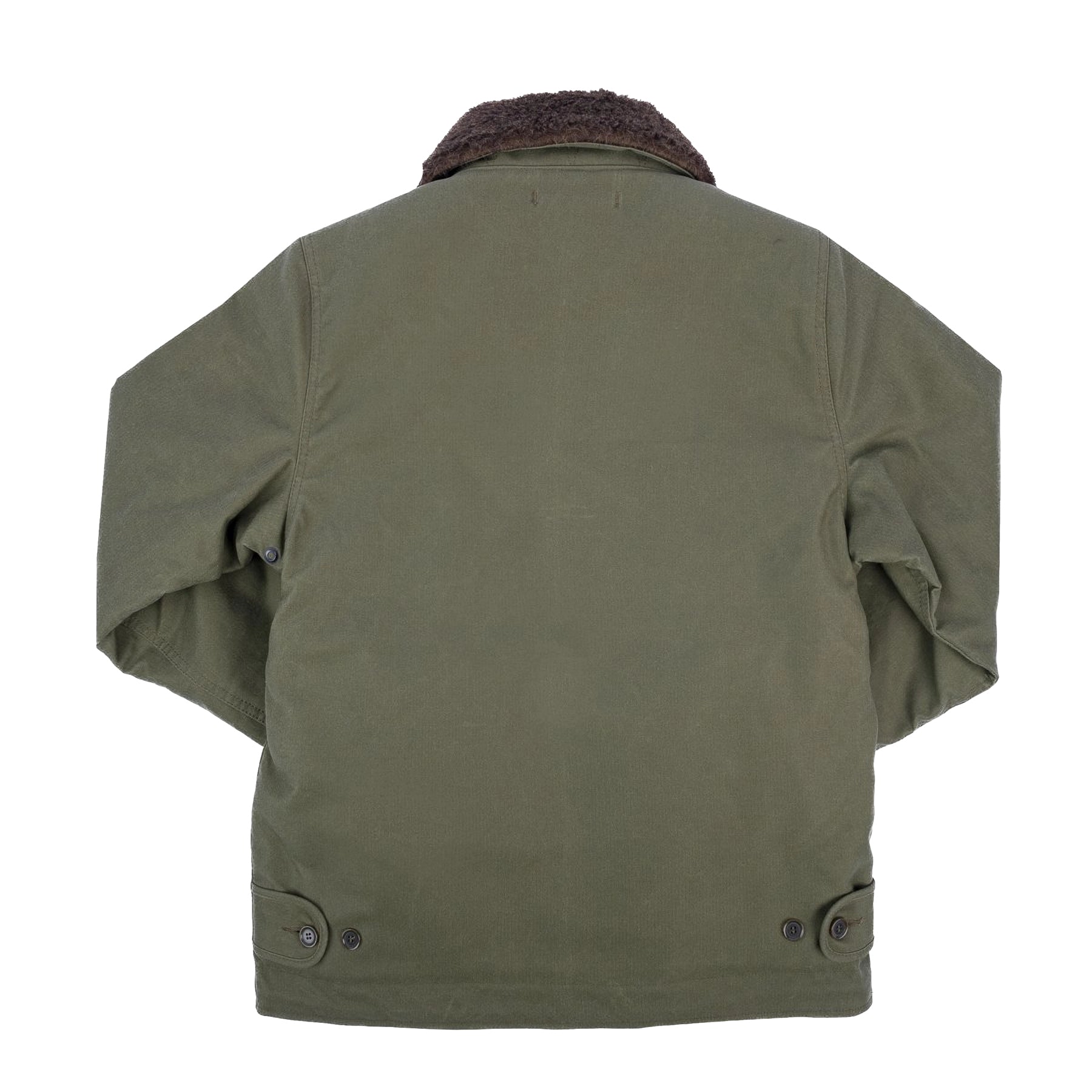 IHM-37-GRN Oiled Whipcord N1 Deck Jacket - Army Green