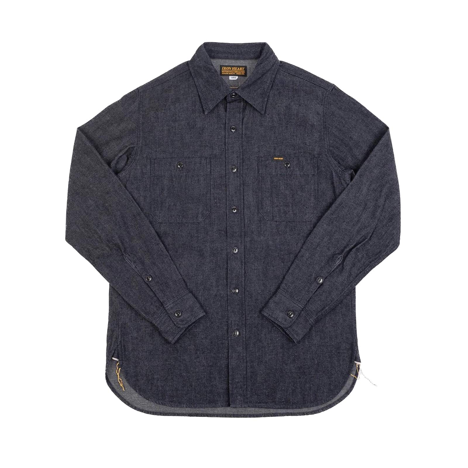 Iron Heart IHSH-351-IND - 10oz Selvedge Denim Work Shirt Indigo