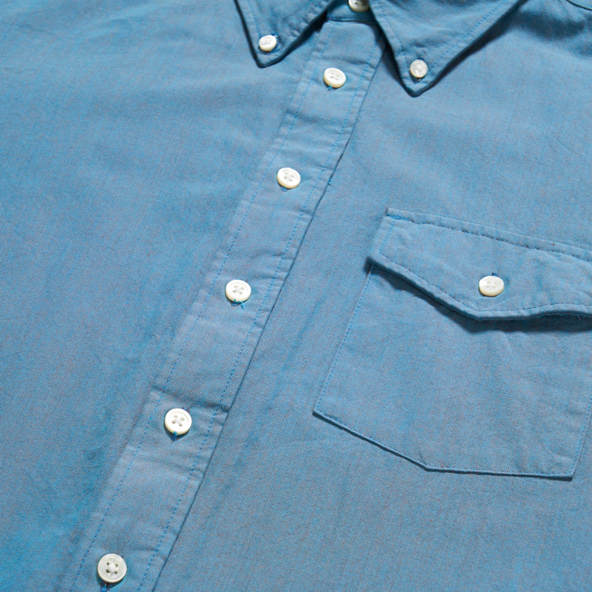 Engineered Garments Ivy BD Shirt Jade Cotton Iridescent | BlackBlue