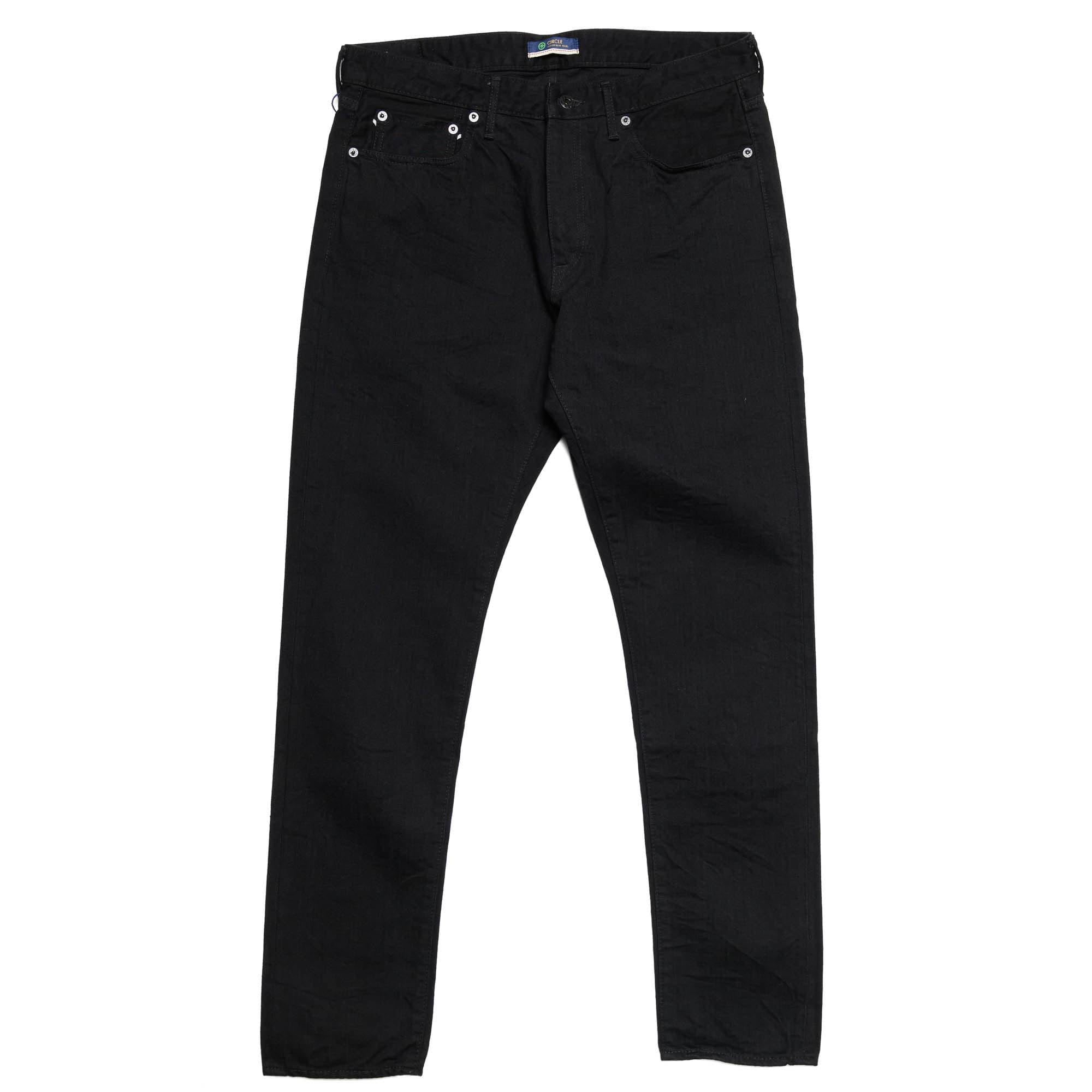 J214 14oz Black Tapered Selvedge Jeans