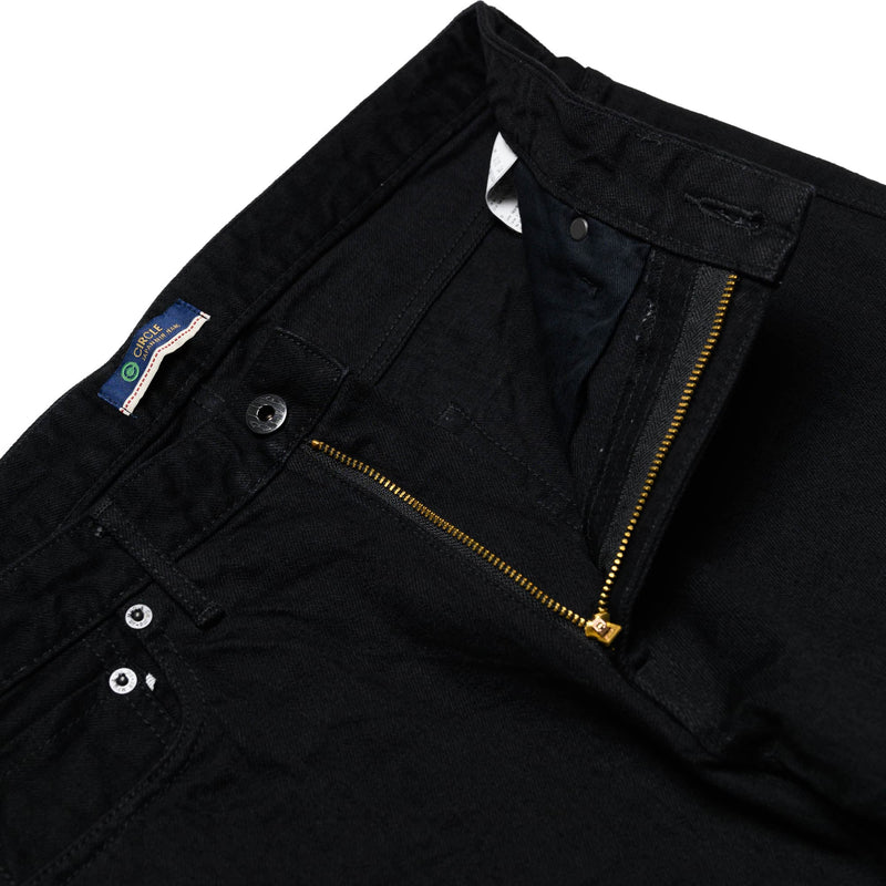J214 14oz Black Tapered Selvedge Jeans