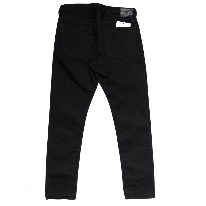J214 14oz Black Tapered Selvedge Jeans